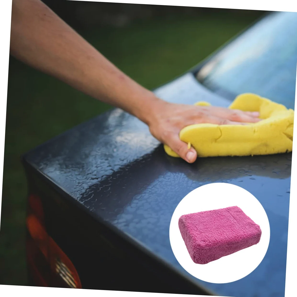 Ciieeo 2 Series Esponja De Limpieza para Esponja Absorbente De Microfibra para Lavado De Automóviles para Superficies Secado Rayones Color Aleatorio Color 2 Piezas*2