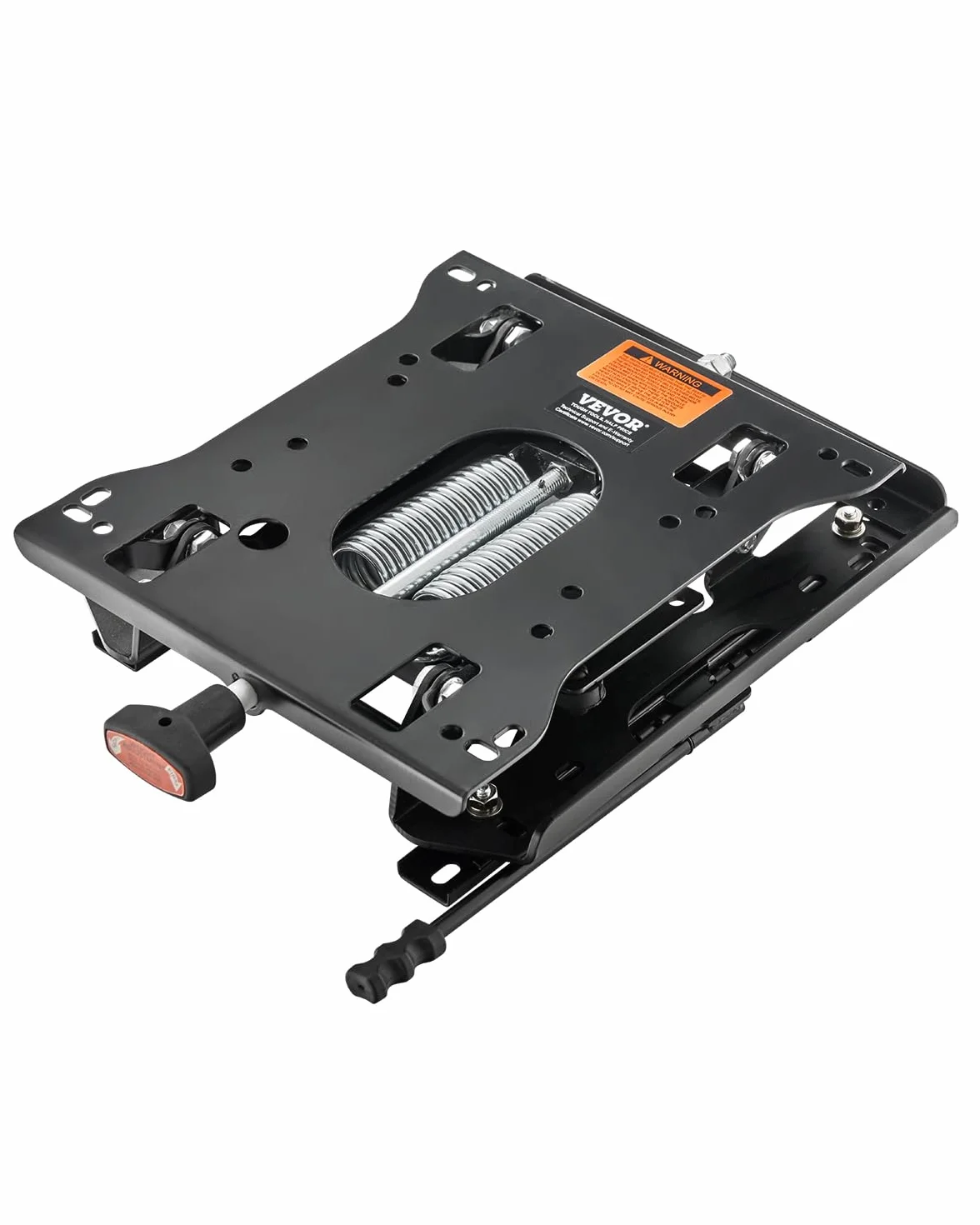 VEVOR Kit de Suspensión de Asiento con Riel Deslizante Universal Ajustable de Adelante Hacia Atrás de 150 mm, Tipo Resorte Distancia de Amortiguación 30 mm, Compatible con Cortacésped, Excavadora