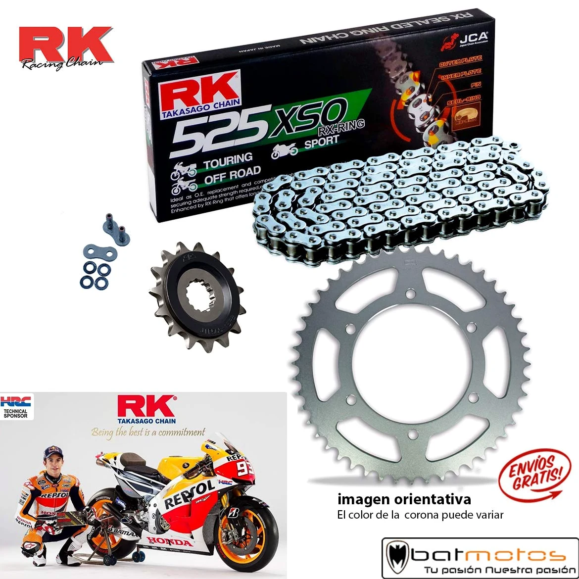 Kit de Transmision RK Suzuki GSXR 600 2001-05 15/45-110 K1-K5