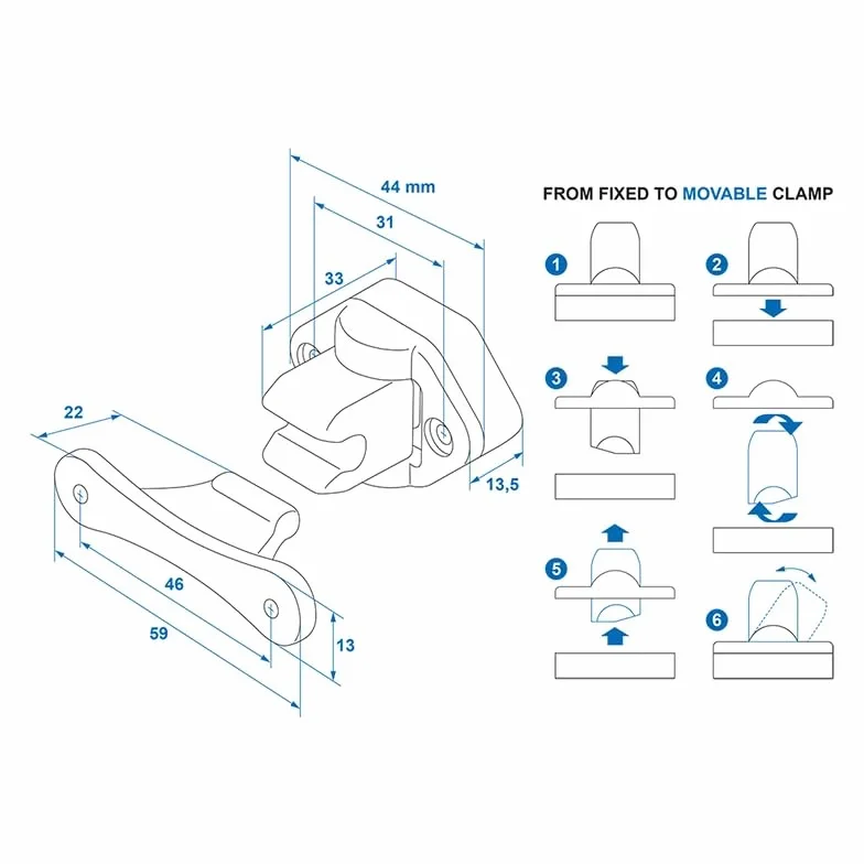 Set: 1, 2, 4, 6 u 8 aseguradores de puerta para caravana, blanco, negro para puerta de camper, sujeta puertas para puerta de servicio de autocaravana, cierre de puerta para campervan