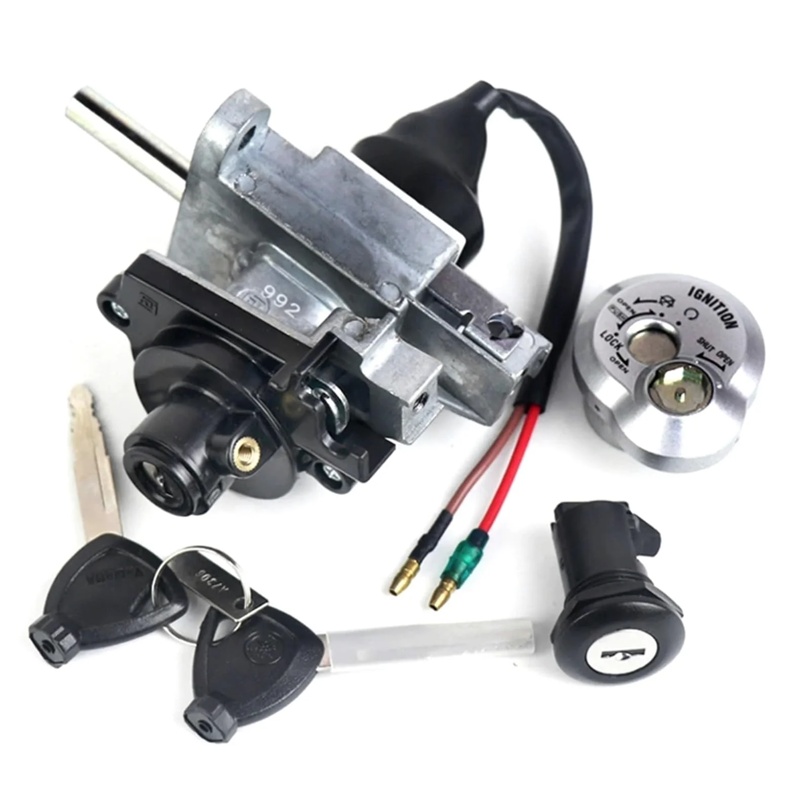 Ajuste Para Yamaha CYGNUS Z 125 XA125, Pieza De Repuesto Para Patinete, Juego Interruptor Llave Encendido, Bloqueo Asiento Cerradura de encendido con llaveJuego