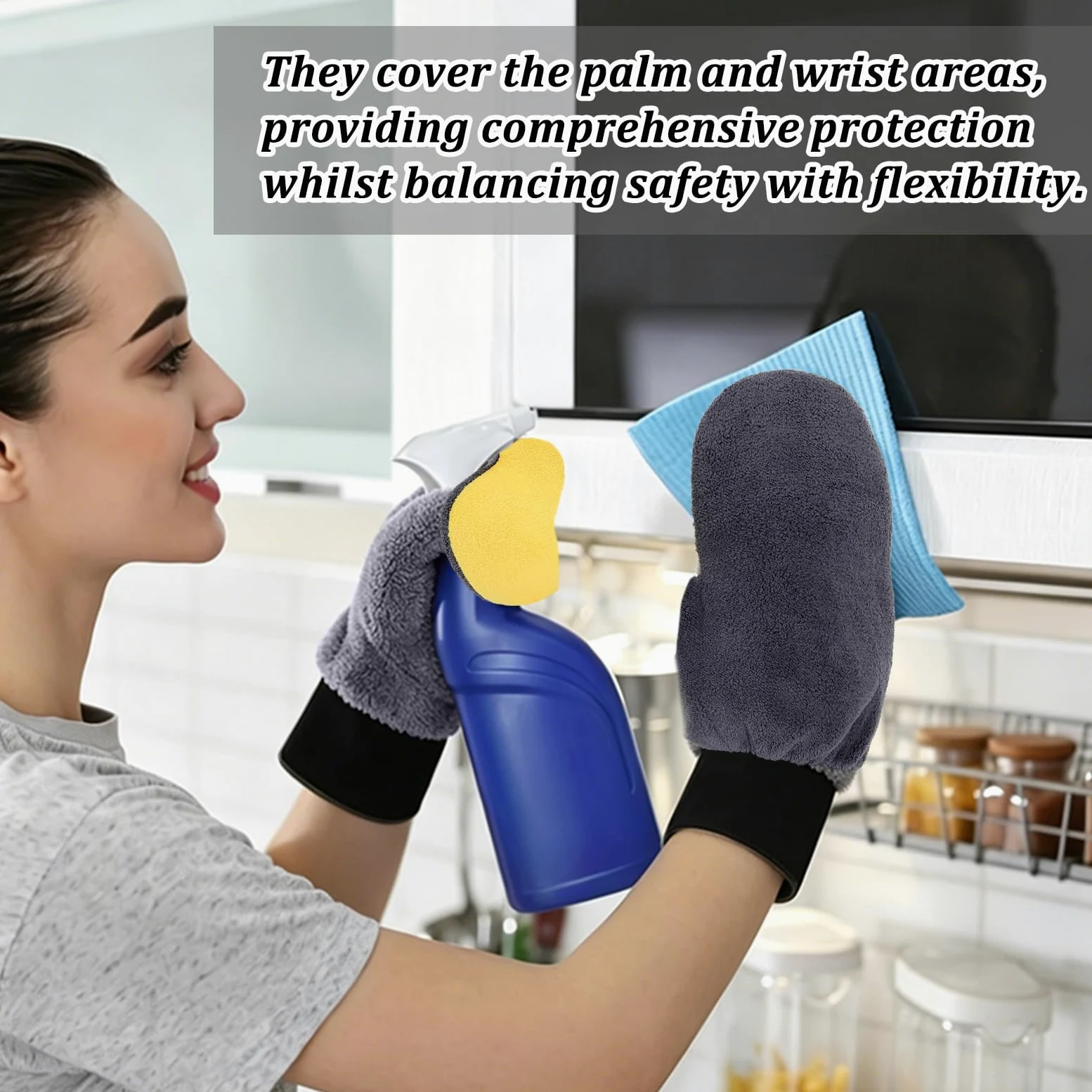 20 Pintura para Limpieza Guantes de Pintura de Microfibra Suave Guantes de Esponja de Microfibra Reutilizables de Polar Coral Guante de Lavado de Coche Aplicador de Tinte