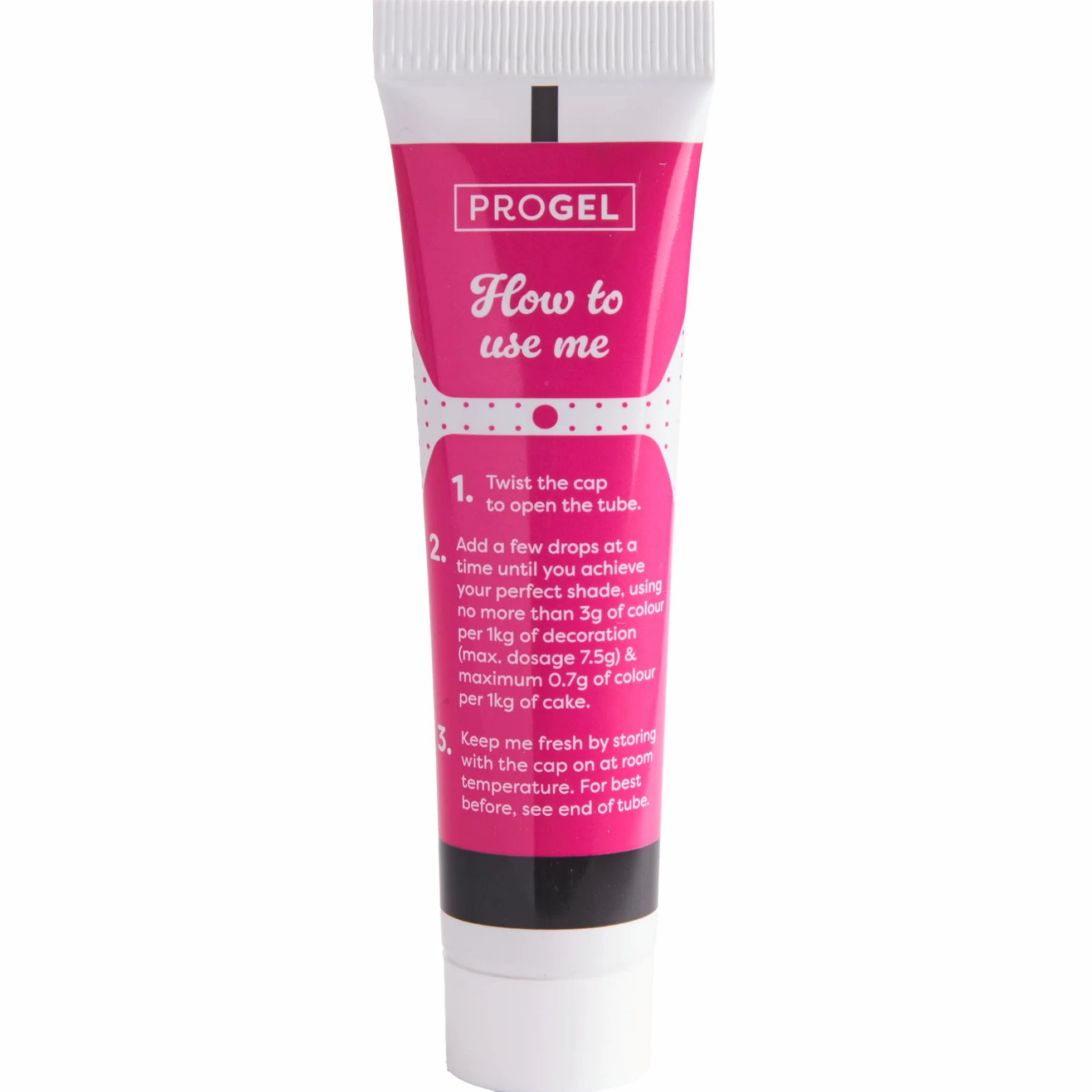 Colorante alimentario profesional Rainbow Dust ProGel Rosa 25g