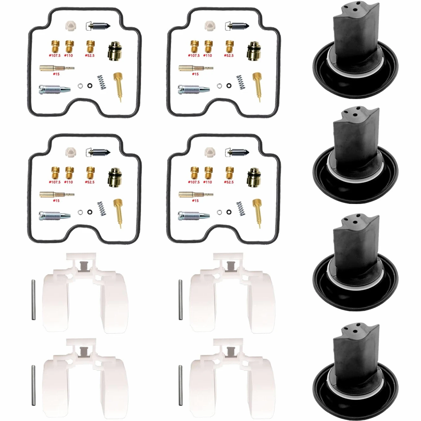 Kit de Reparación de Carburador para XJR1300 2002-2006 1300cc | BS36 carburador para XJR 2005 reparación piezas moto revisión repuesto flotador aguja membrana junta
