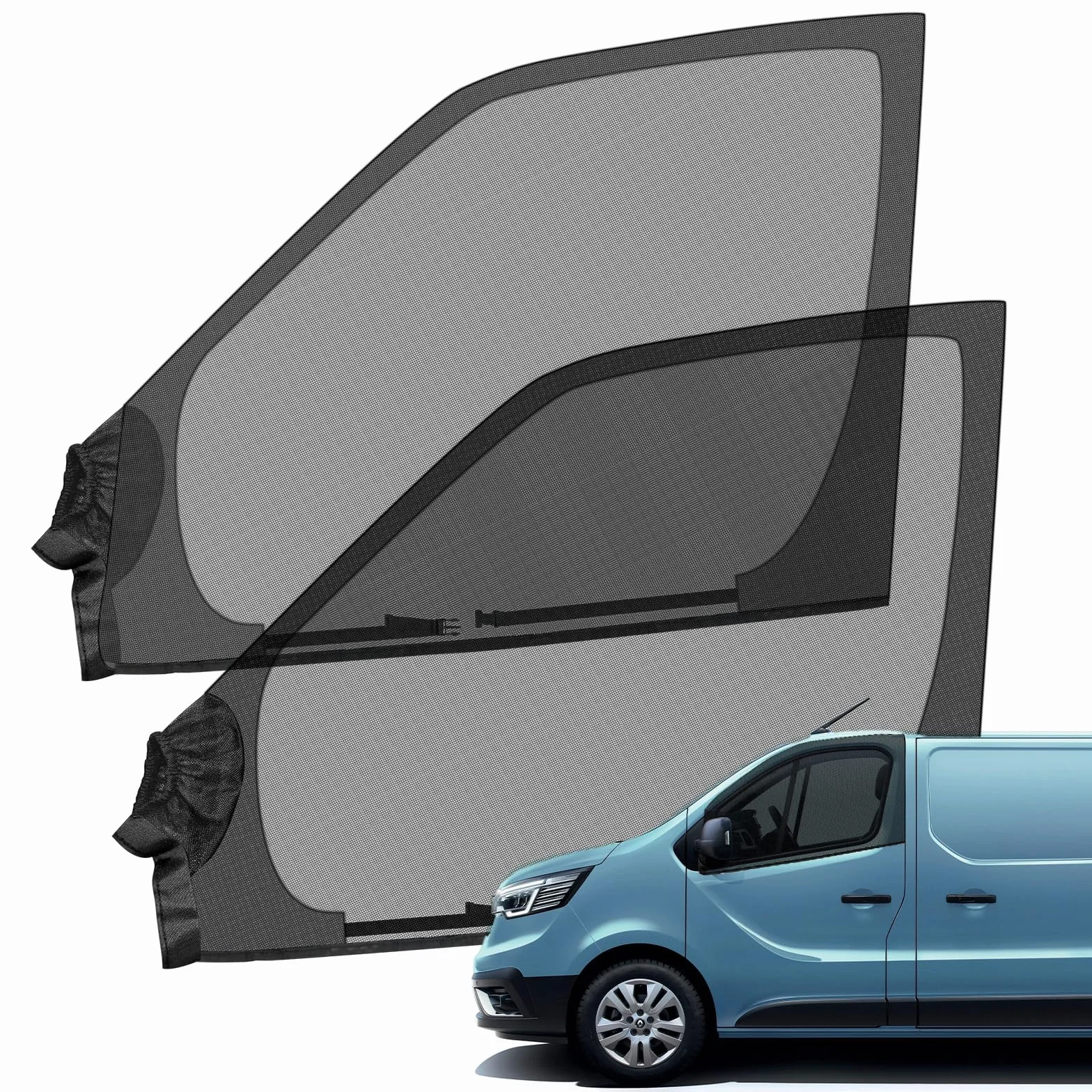 Mosquitera para Reemplazo Renault Trafic/Opel Vivaro/Nissan NV300 2001-2025, Mosquitera Magnética para Ventana Lateral 2 Piezas, Mosquiteras Insectos Transpirables para Acampar al Aire Libre
