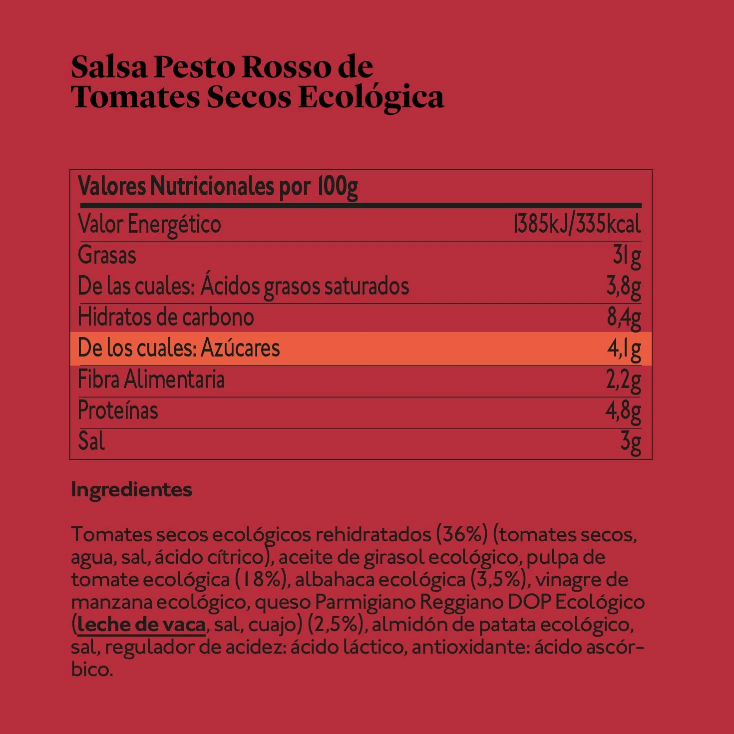 Delicious & Sons Salsa Pesto Rosso de Tomates Secos Ecológica 190g