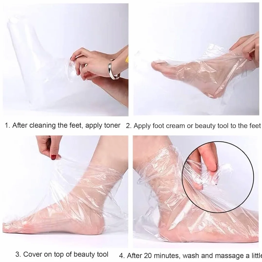 Forros de Baño de Cera para Pies Calcetines de Cubierta Térmica 200 Pcs
