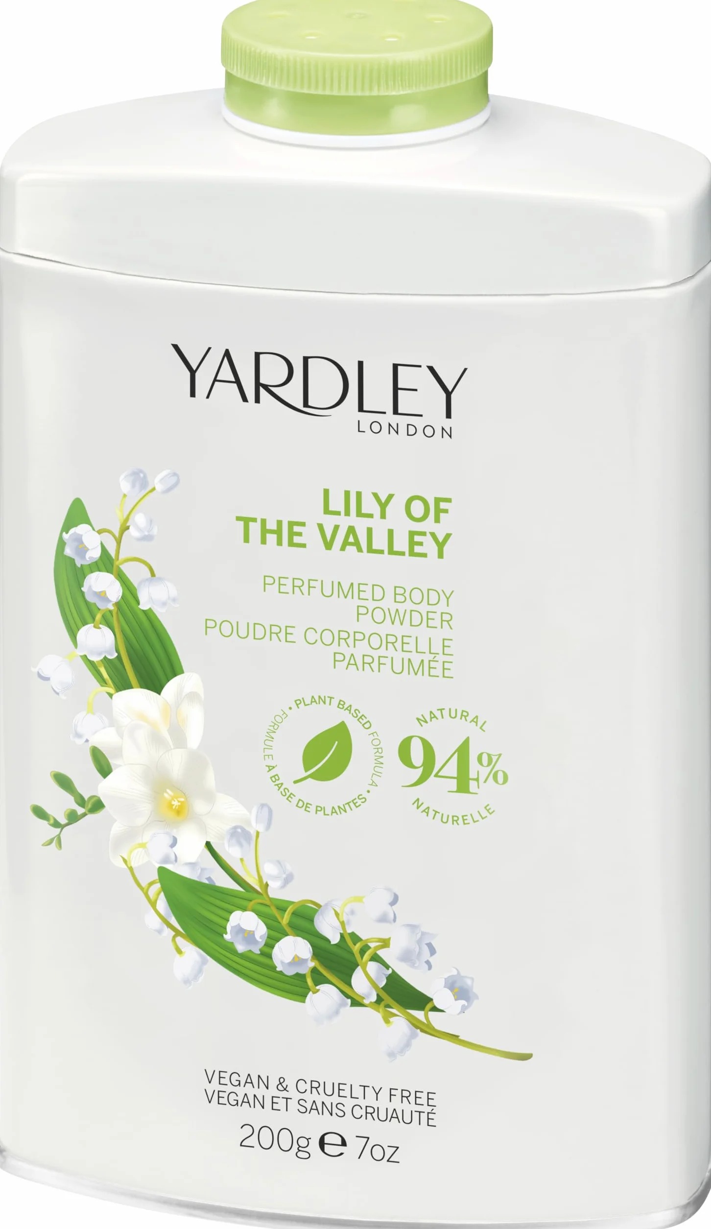 Yardley London Polvo Corporal Perfumado Lily of the Valley, 200g
