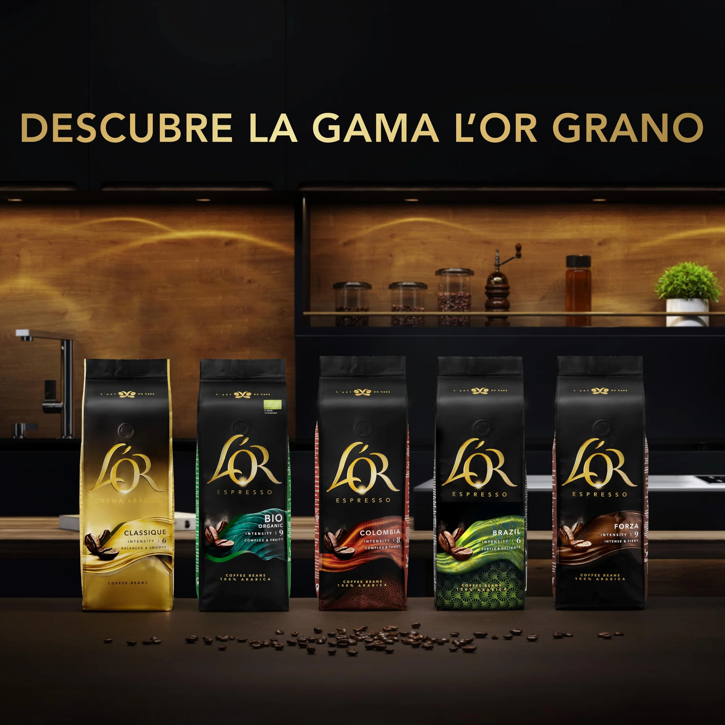 L'OR Espresso Classique Café en Grano Natural Intensidad 6 500g