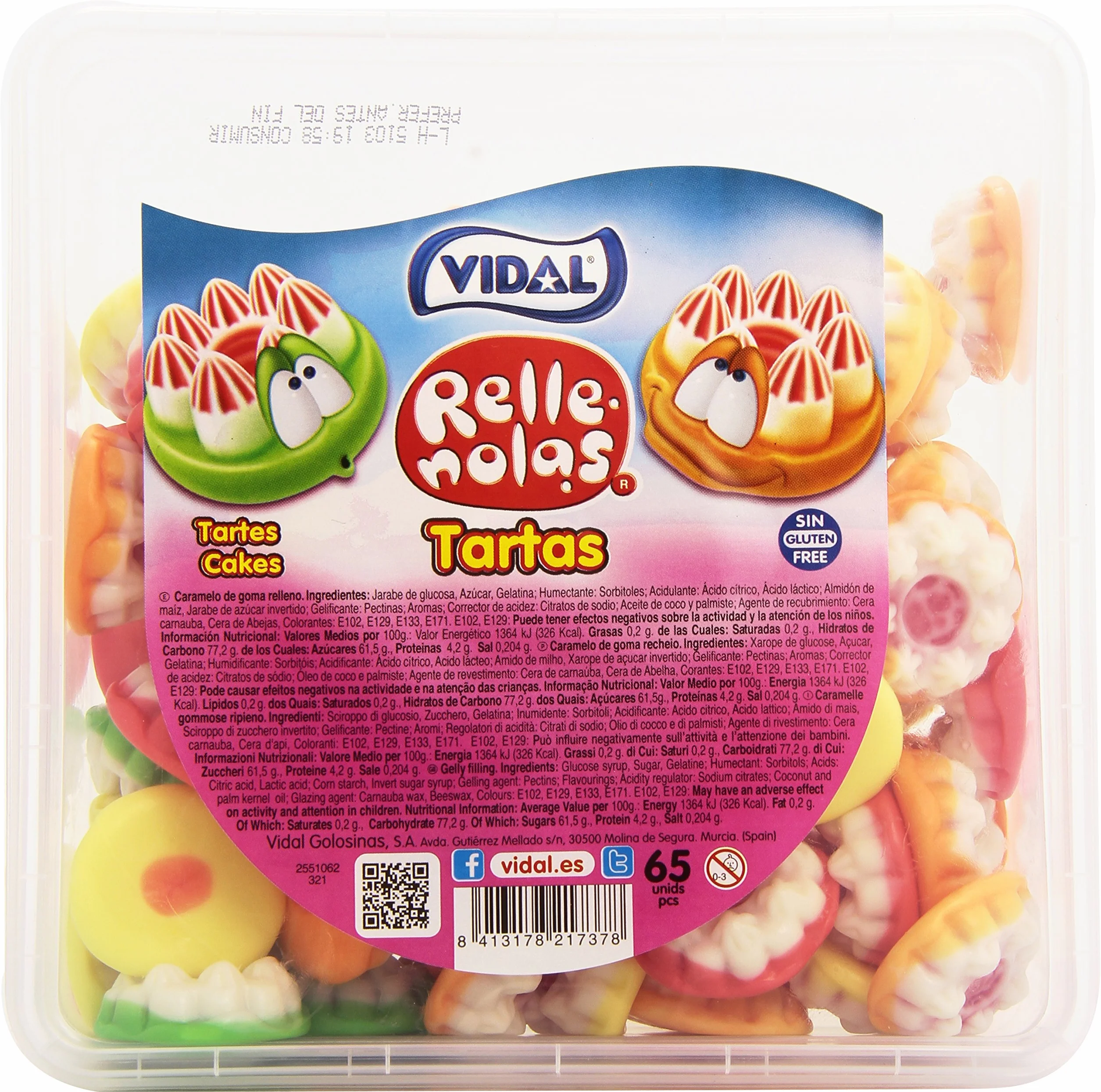 Vidal tartas rellenas