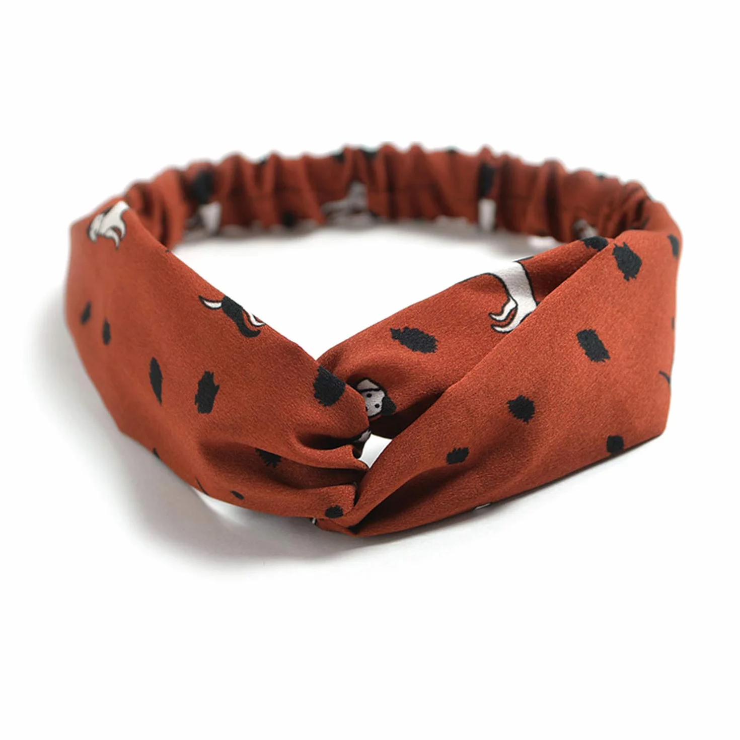 DRESHOW 10 Piezas Diademas Flor Vintage Impreso Criss Cross Anudado Elástico Banda para el Cabello Accesorios de Pelo Yoga Cabeza Wraps