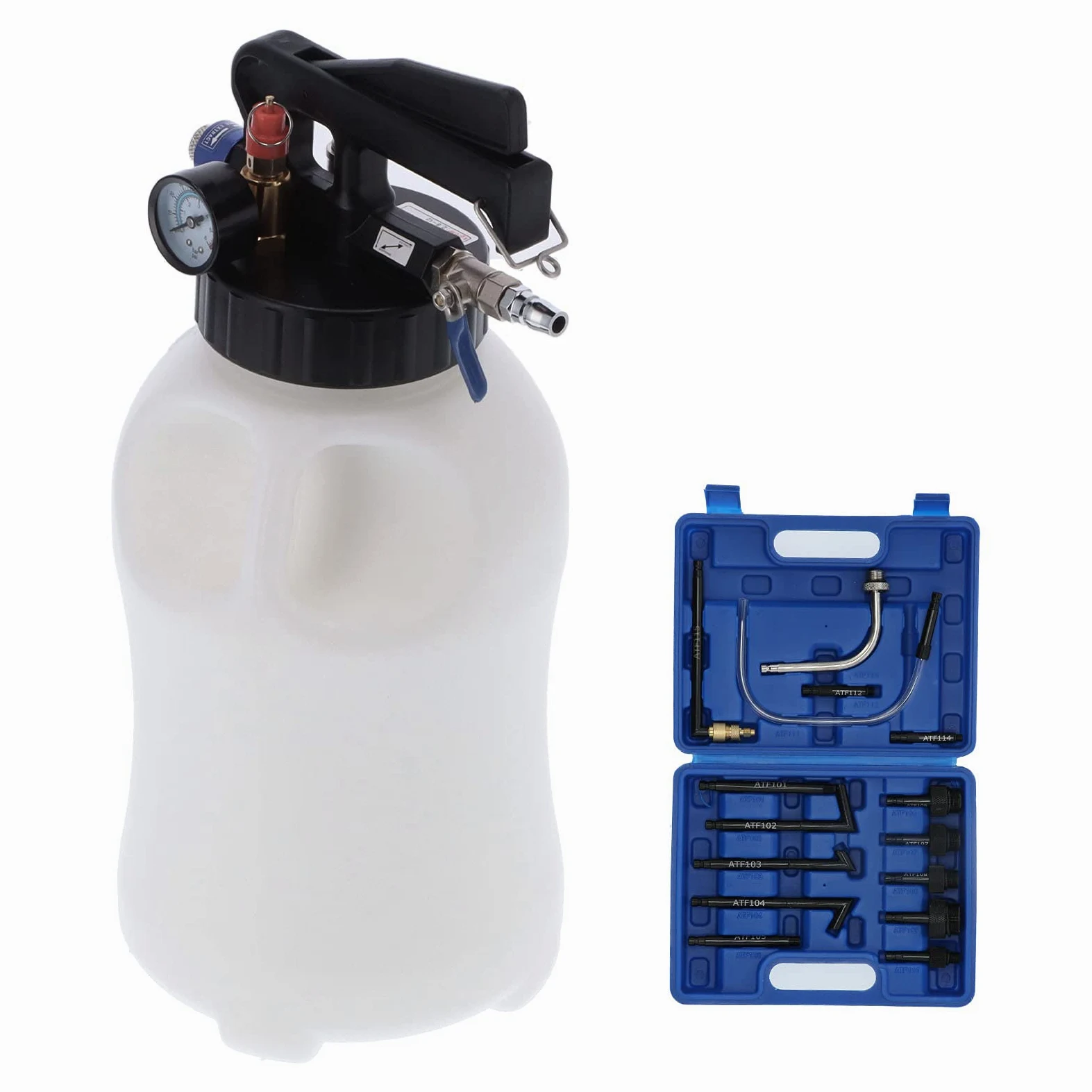 Llenado de aceite, Llenado de aceite de transmisión, Herramienta de recarga de cambio de líquido de aceite de motor de llenado de dispensador de aceite de transmisión automática neumática de 6L S