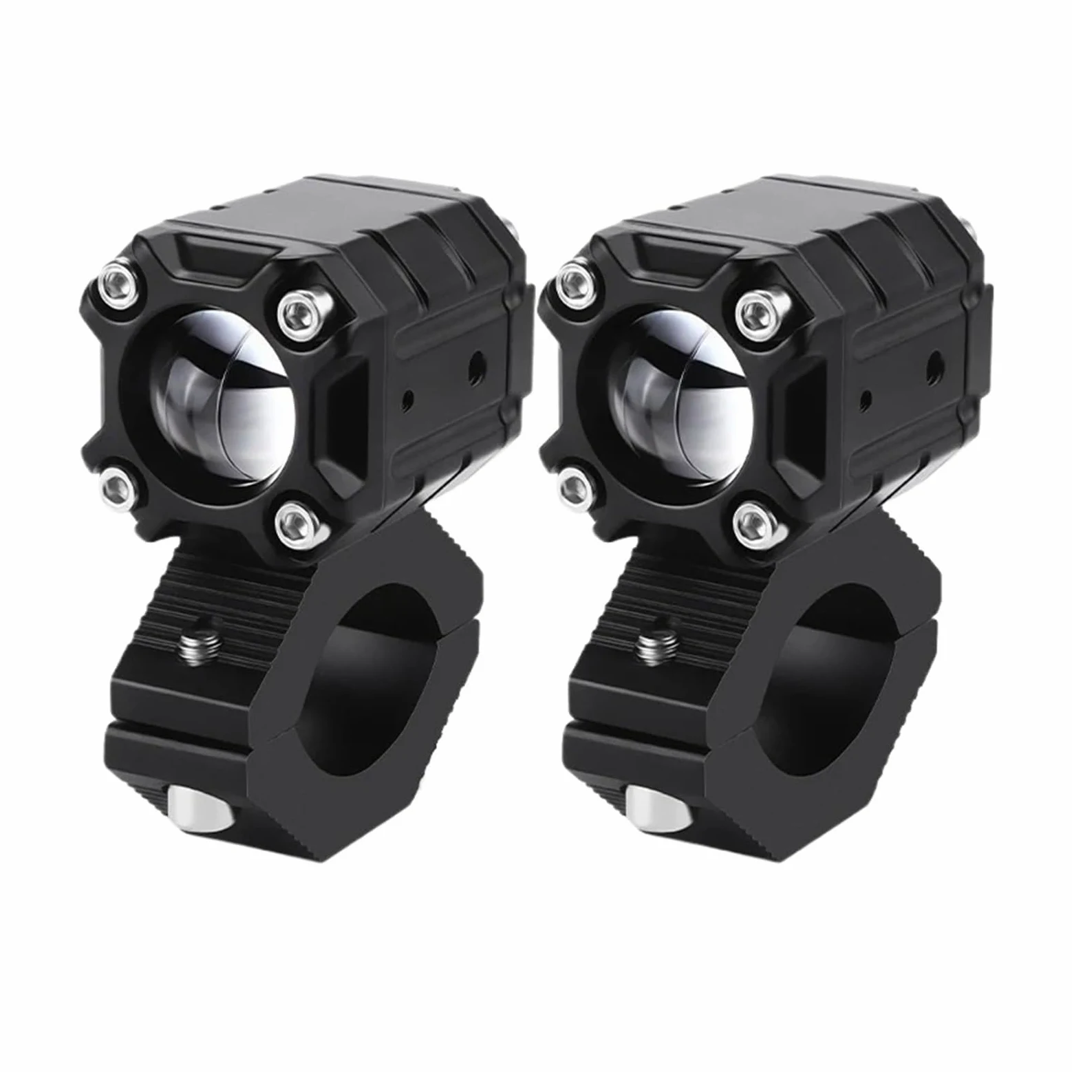 Faros Para Niebla Moto Foco LED Para Motocicleta Lente De Proyector Punto Conducción Amarillo Y Blanco Luces Antiniebla Faros Led Auxiliares
