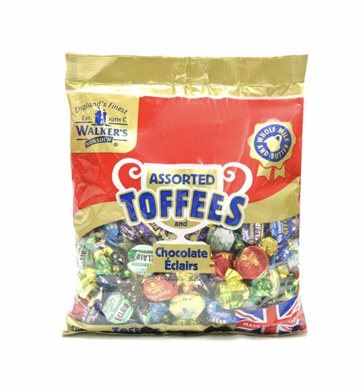 Walker's NONSUCH Royal Toffees y Eclairs 1 kg Bolsa