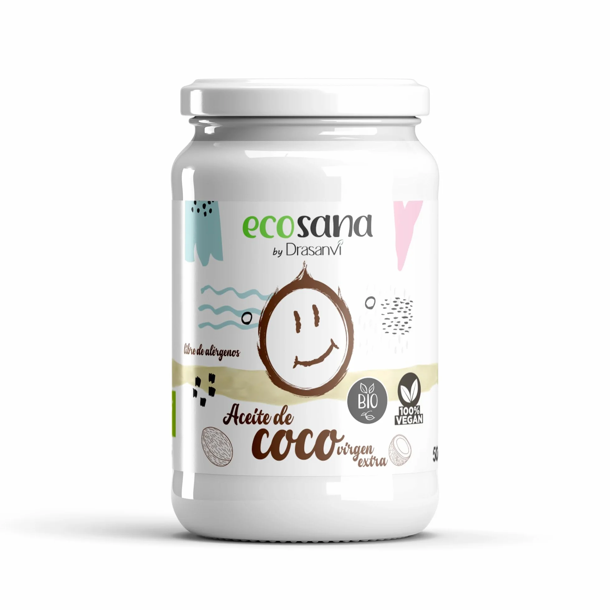 Drasanvi ECOSANA Olej Kokosowy Extra Virgin Certyfikowany BIO 500ml