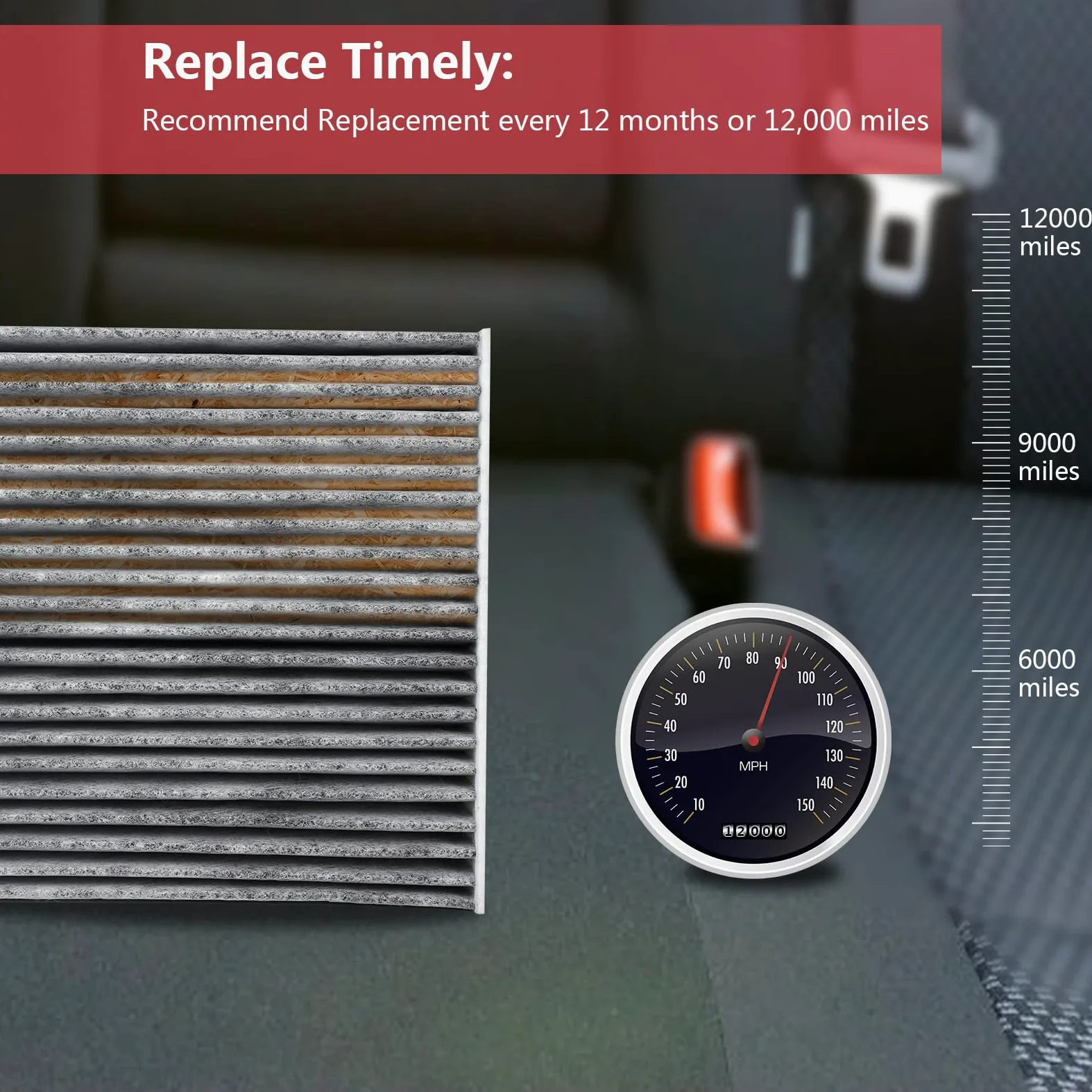 Filtro de aire de cabina compatible con Mazda 3 (2019-2022), CX-30 (2020-2022), CX-50 (2023), repuesto para CF12773, BDTS-61-J6X, MP111BDGF, BDGF-61-J6X