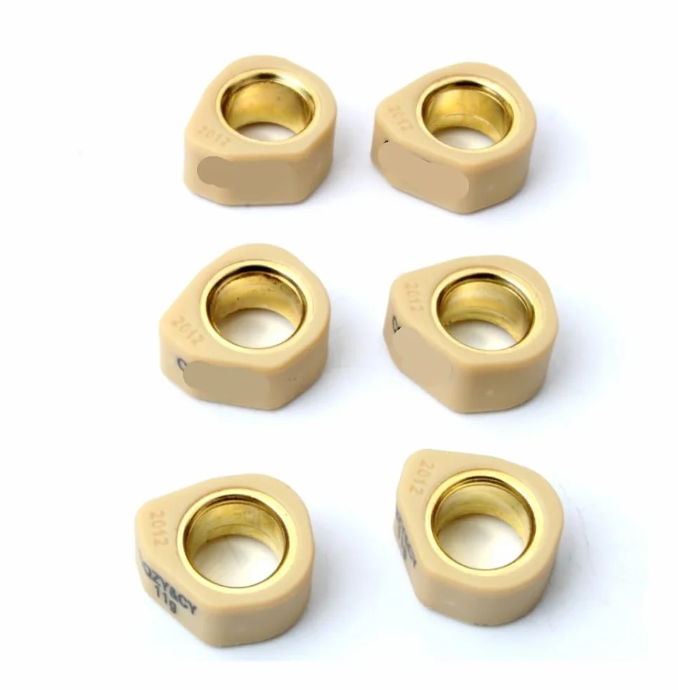 Juego de 6 Rodillos de competición/Pesas de variador (20 x 12 mm, 9 g, 11 g, 13 g y 16 g) for MBK Doodo Flame RFX 125 Skyliner Thunder (125 CC y 150 CC)(20x12mm 11g)