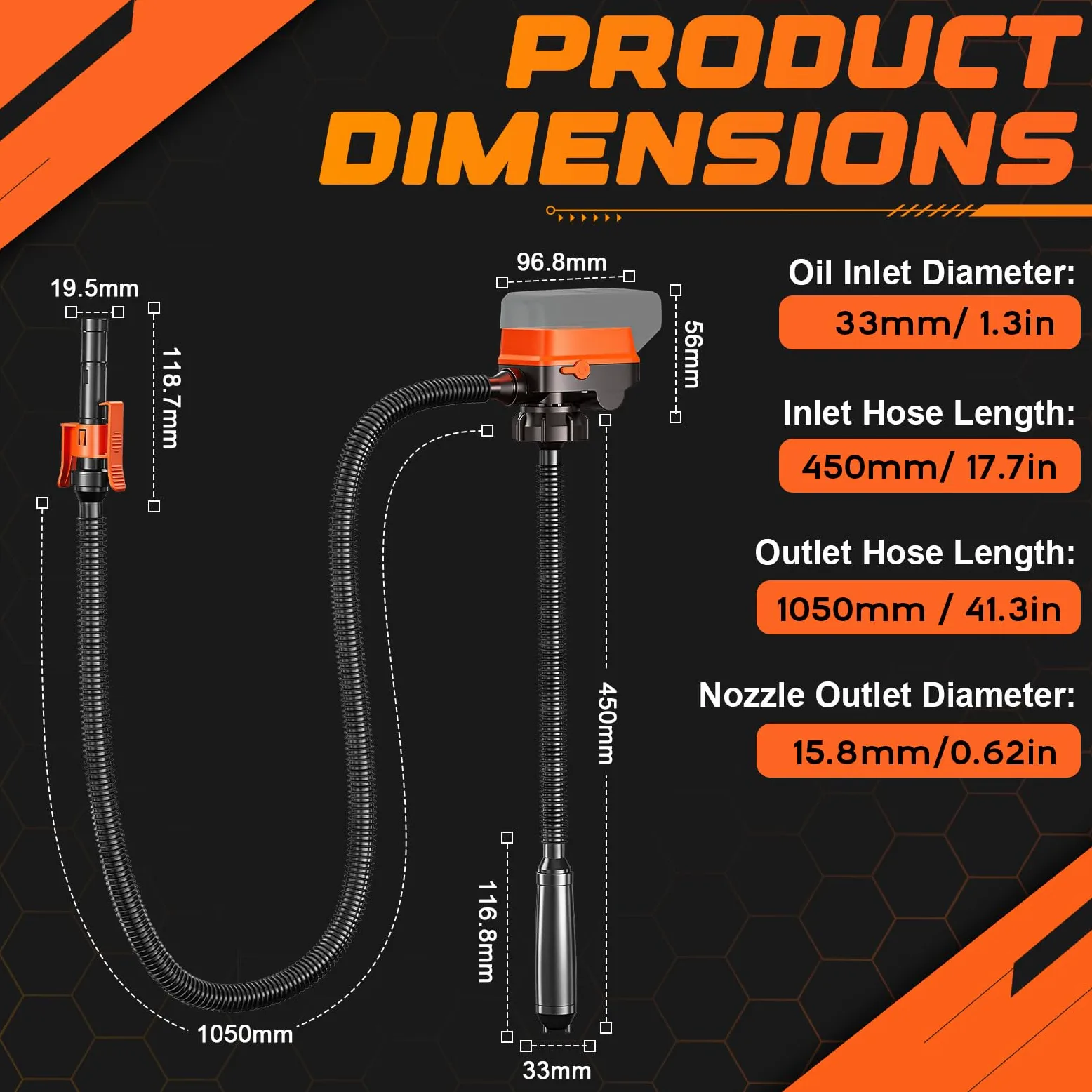 WingFly Bomba de Trasiego de Combustible para Dewalt 20V Milwaukee 18V | Sensor de Parada Automática, Bomba de Líquido Portátil, Bomba de Trasiego Eléctrica (12L/Min)