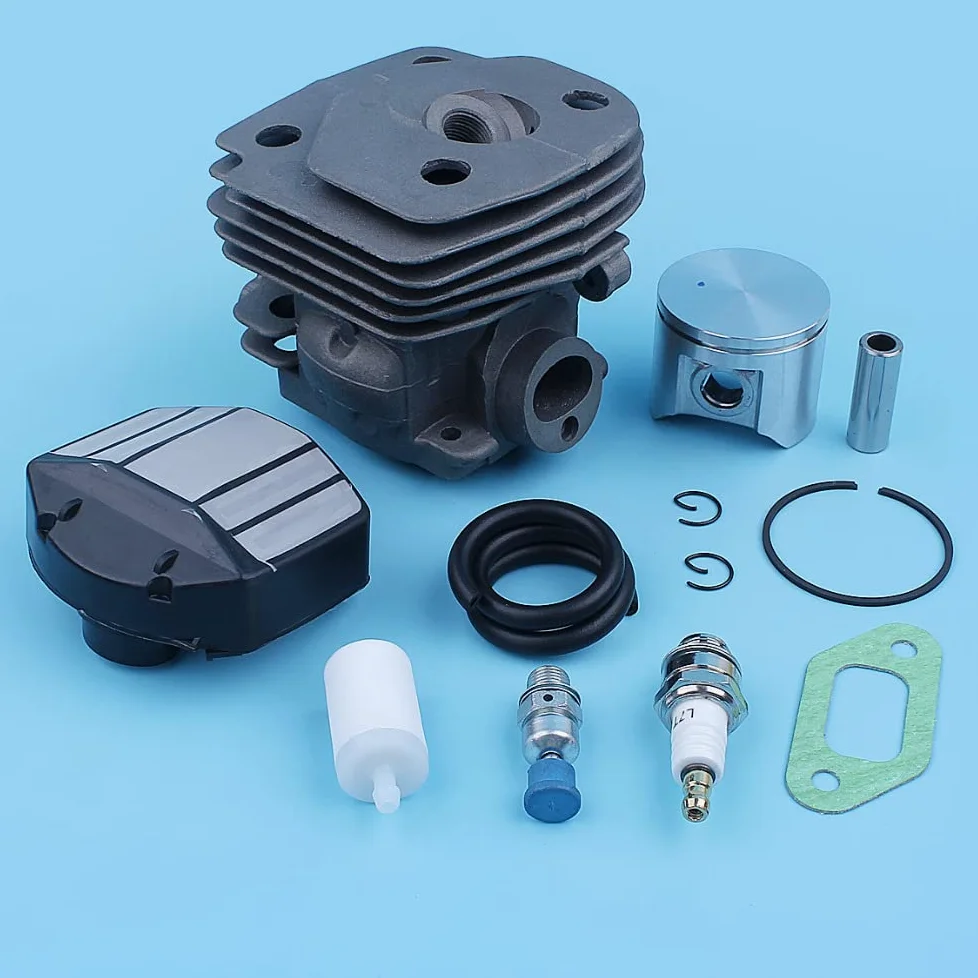 Kit de línea de gas con filtro de combustible y aire de pistón cilíndrico for motosierra J-on-se-r-ed CS 2159 CS 2156 CS2159 CS2156 EPA, puerto de gran cilindro de 47mm Accesorios para herramientas el