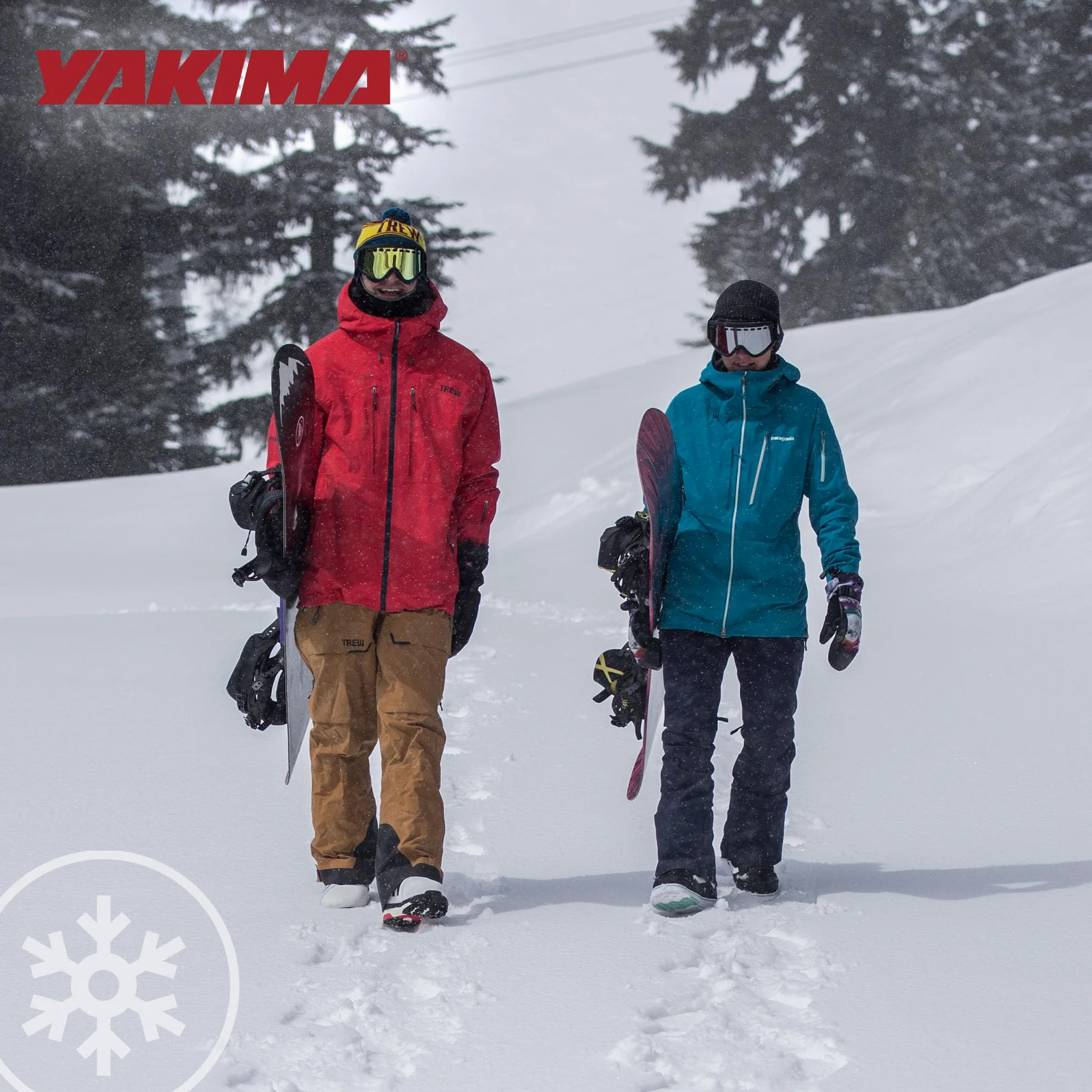 Yakima, PowderHound 6 Soporte de esquí y Snowboard, se Adapta a hasta 6 Pares de esquís o 4 Tablas de Snowboard, Paseos Silenciosamente, se Adapta a la mayoría de bastidores de Techo, Negro