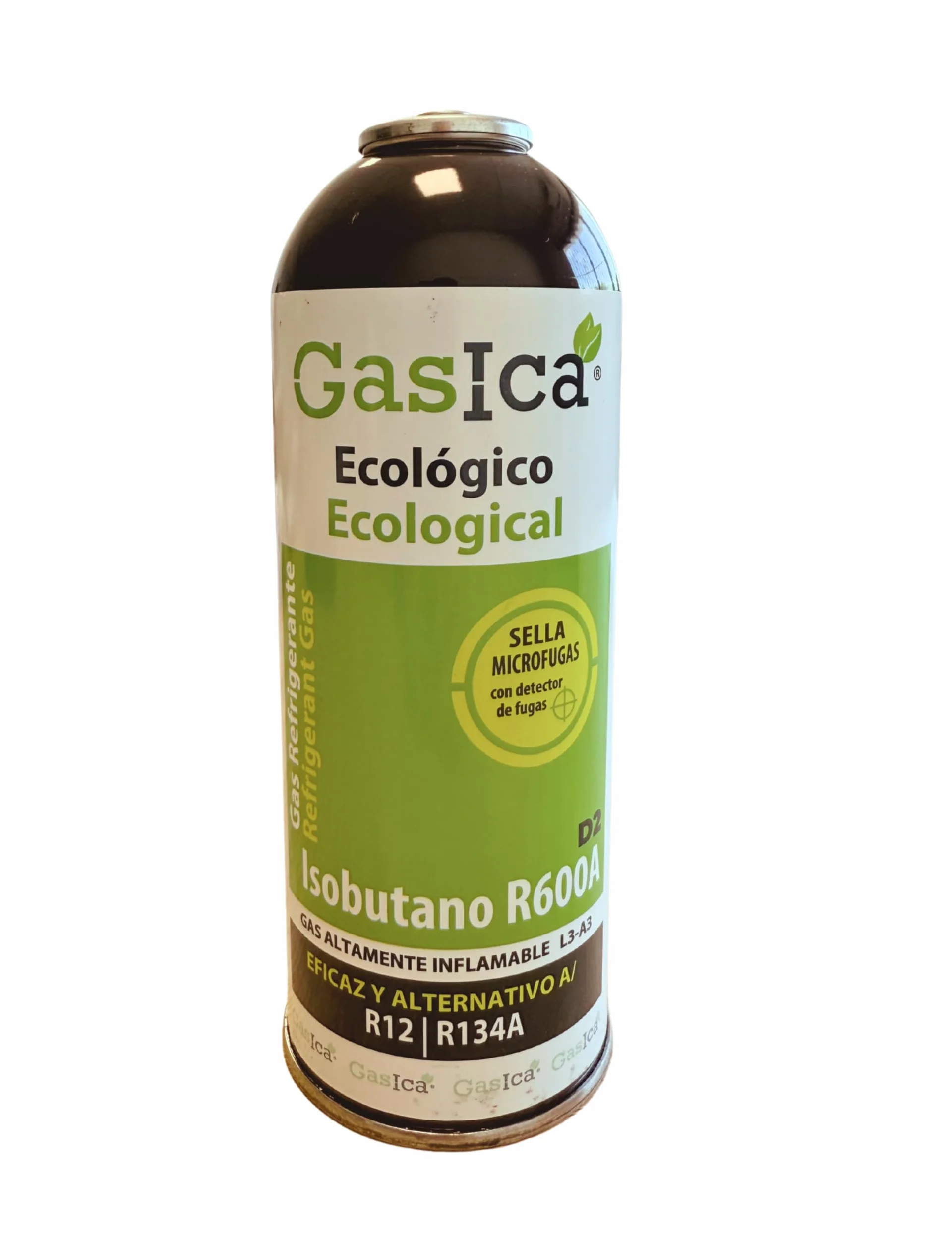 Gasica D2 Gas Refrigerante Orgánico Ecológico 226g Sustituto R12 R134A