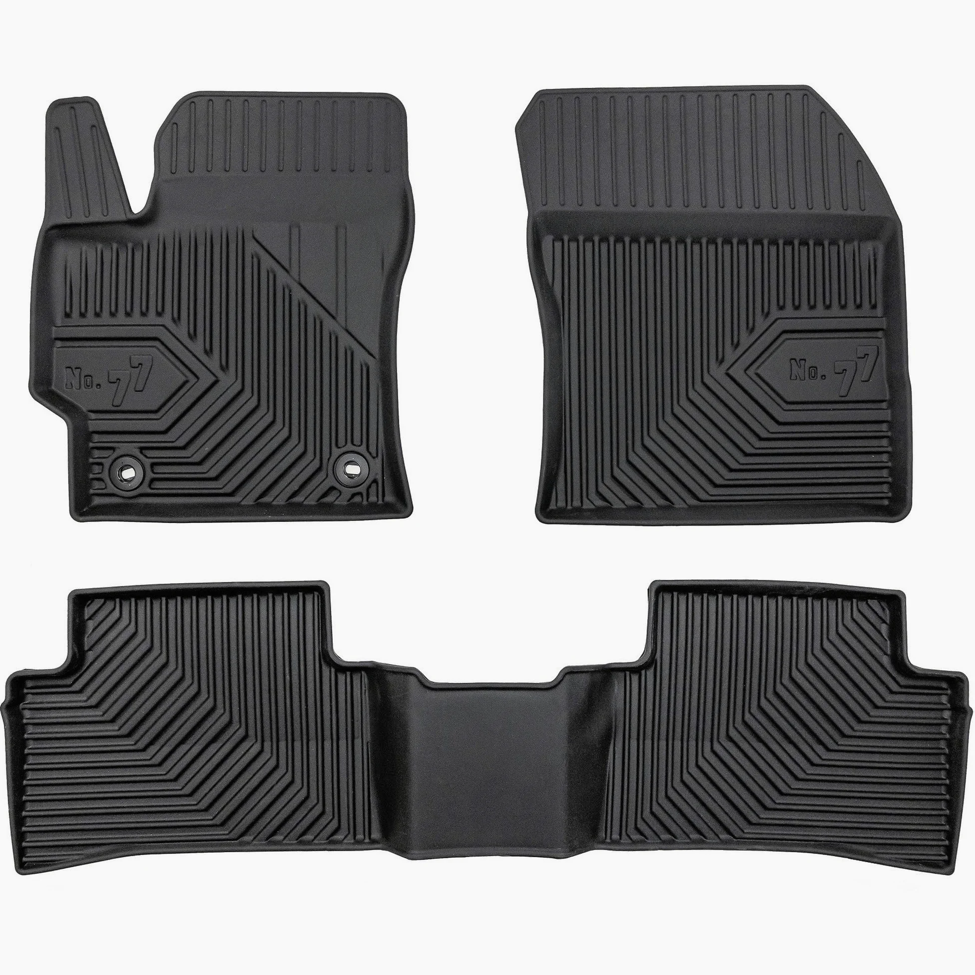 MOTOS Alfombrillas de Goma para Toyota Corolla XII 2018 Antideslizante Coche 4 Estaciones