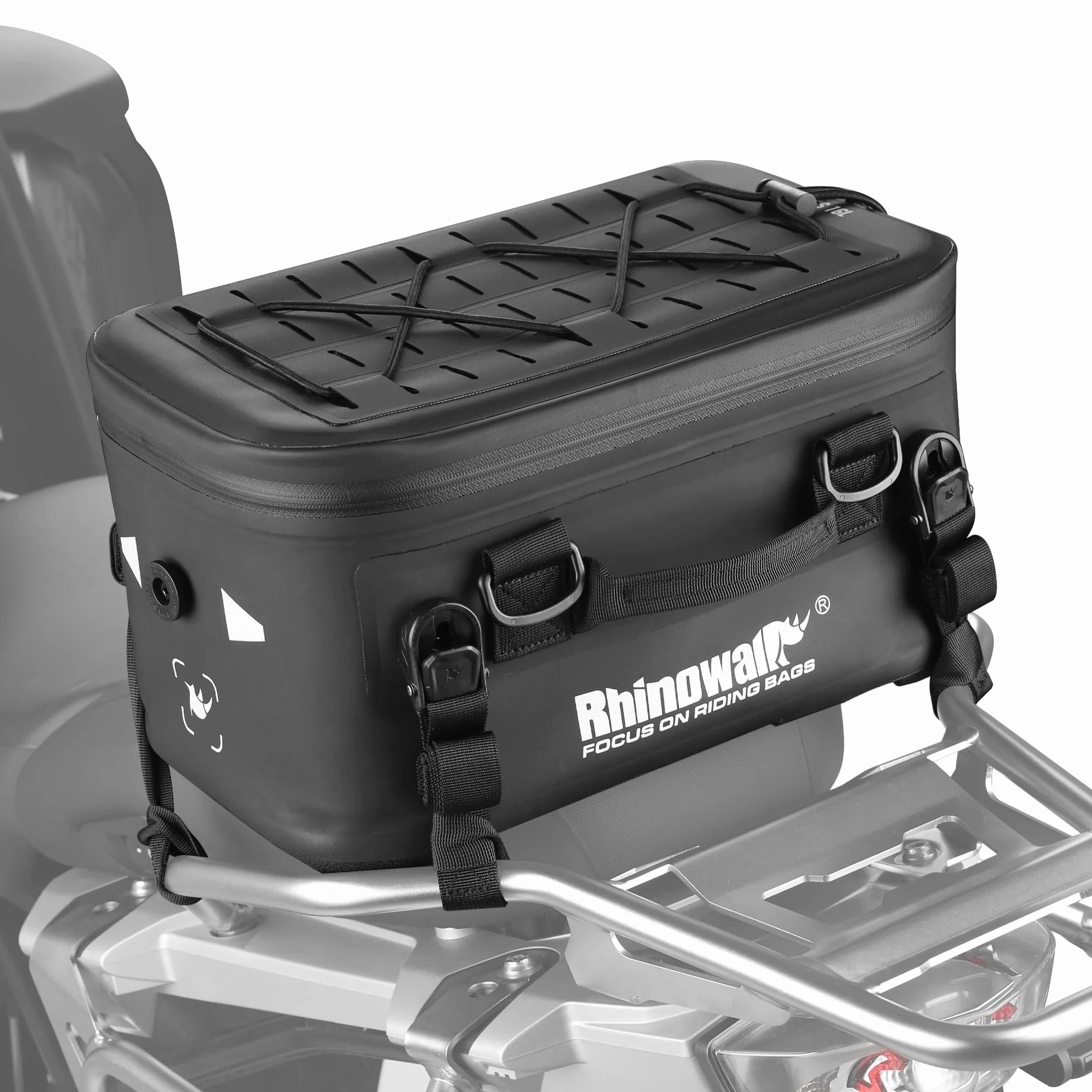 Rhinowalk Bolsa de asiento para motocicleta, impermeable, bolsa de cámara, bolsa térmica, bolsa para bebidas, bolsa para el casco, bolsa para el asiento trasero, bolsa de equipaje, bolsa de viaje