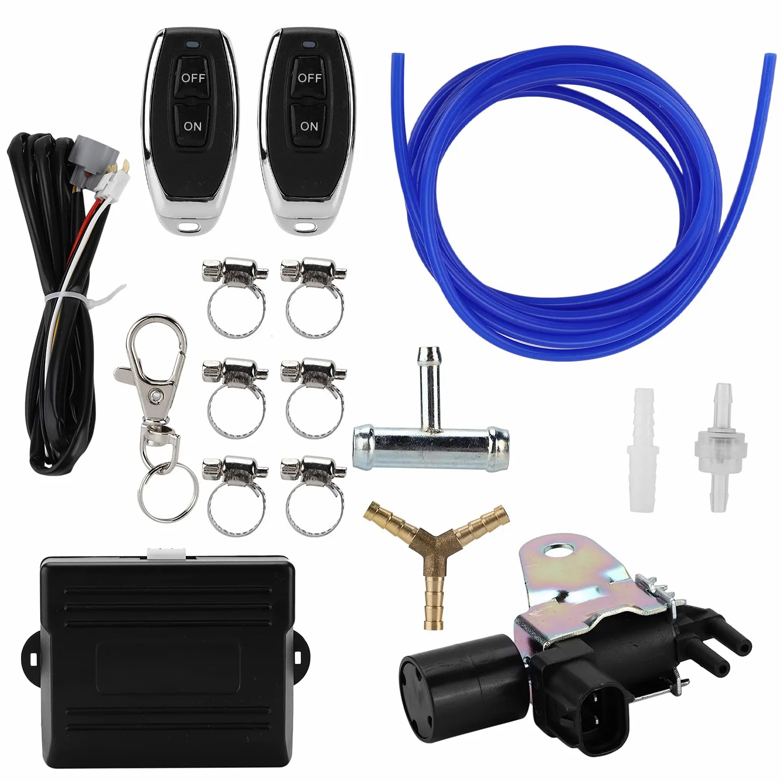 Controlador De Válvula De Escape De Vacío, Kit De Controlador De Válvula De Corte De Escape Universal Inalámbrico con Control Remoto para Automóvil