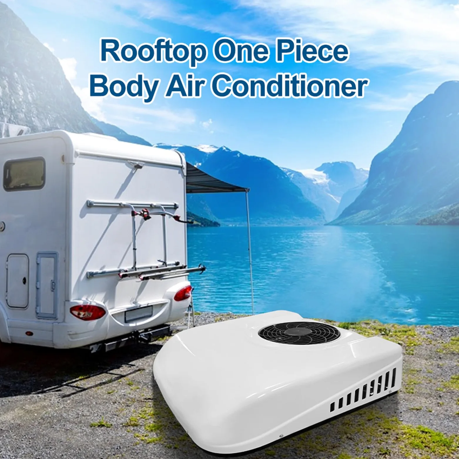 Aire Acondicionado 2 en 1 12V para Techo de Caravana y Camión Eléctrico Refrigeración Calefacción