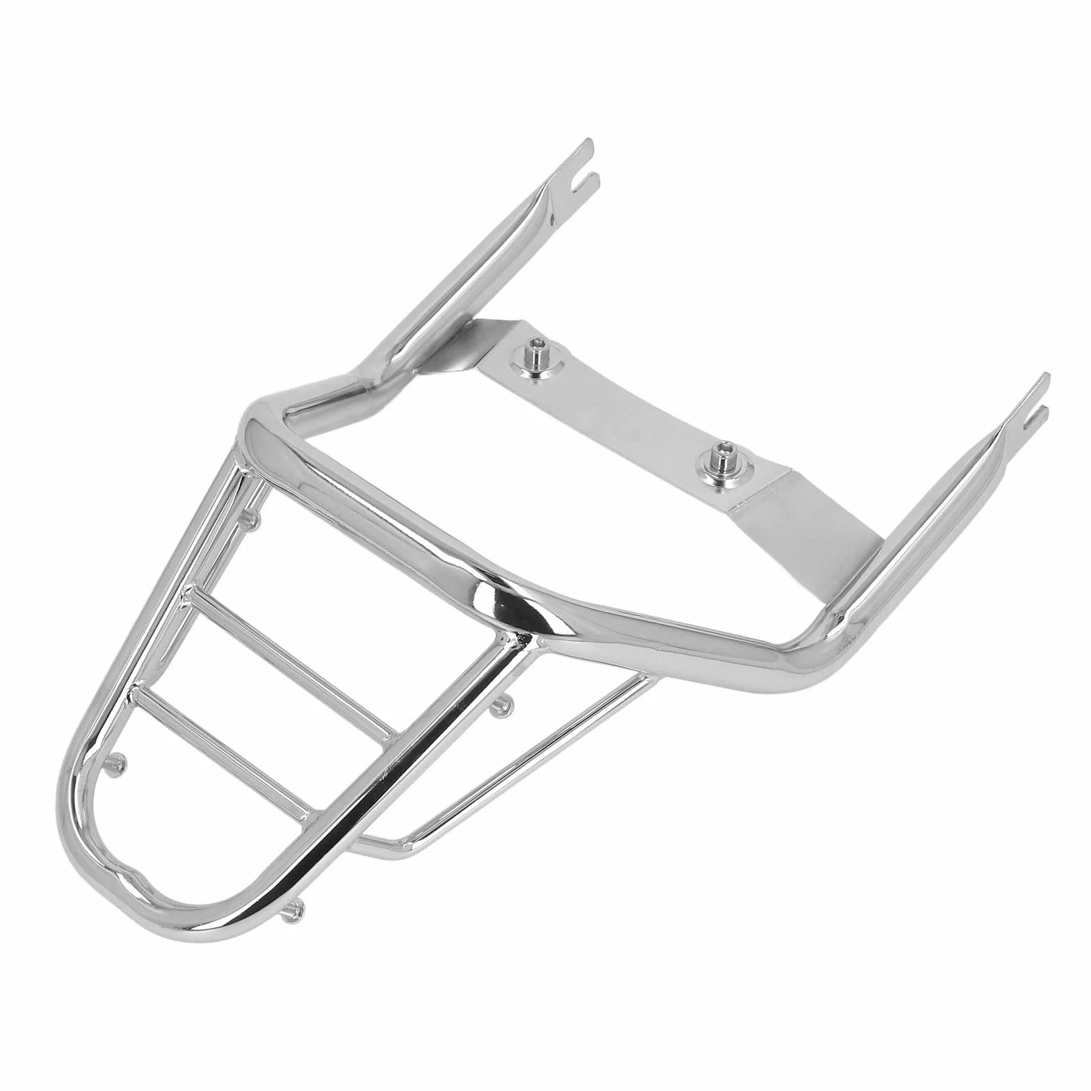 Yosoo Health Gear Portaequipajes Trasero, Portaequipajes Cromado de Acero Al Carbono para Monkey 125 2018 2022, Estante de Almacenamiento Duradero con Pasamanos para Motocicletas
