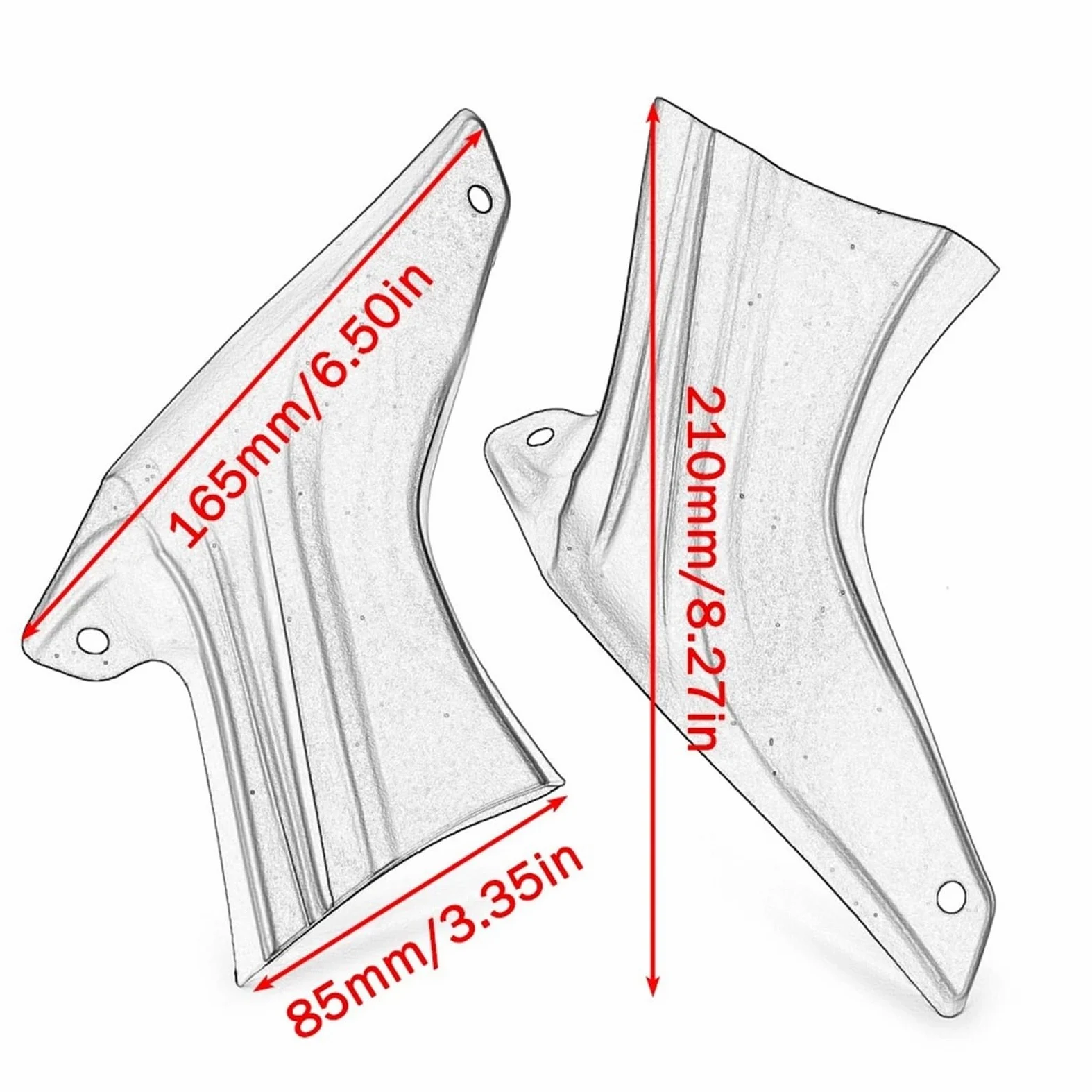 Refrigeración de Pinza de Freno Cubierta de refrigeración de la Pinza de Freno Compatible con BMW S1000R, S1000RR, S1000XR, M1000RR, HP4 y Yamaha YZF-R1, YZF-R1M y YZF-R6.
