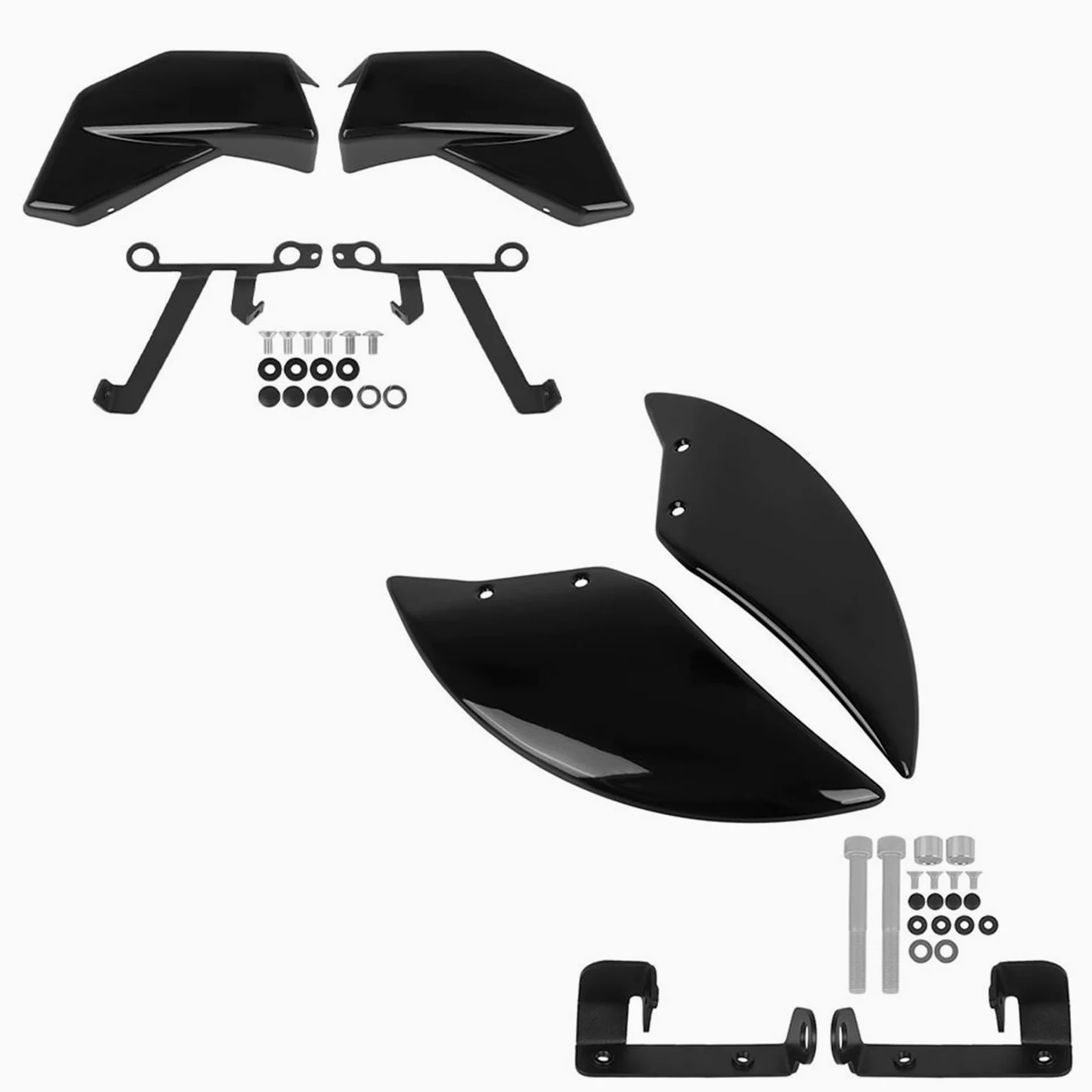 Conducto de aire Conducto Aire Freno Delantero Para T-MAX560 XP560E XP560 E | Kit de refrigeración de pinza de freno, conductos de aire, enfriador de disco delantero de motocicleta(Gloss black)