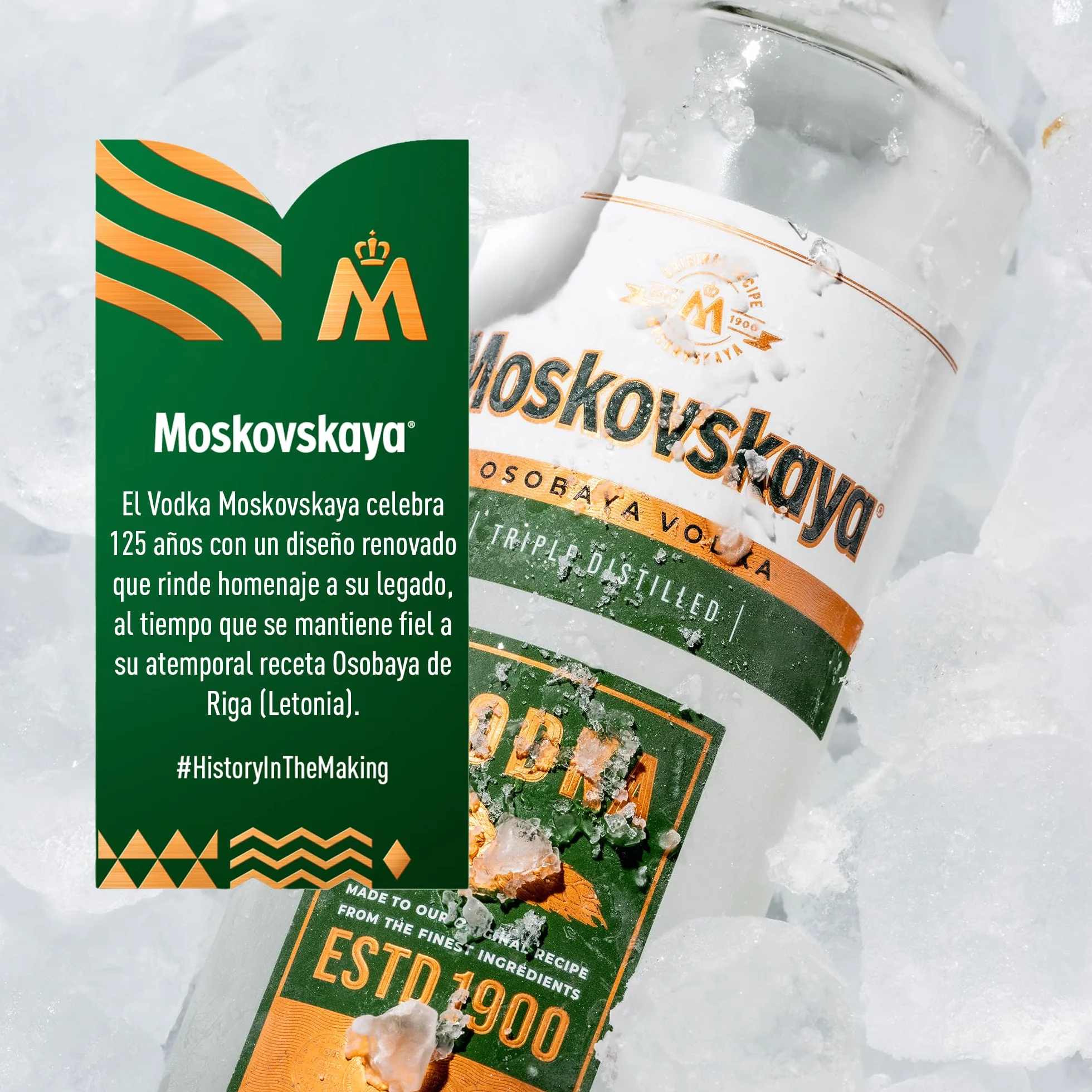 Moskovskaya Osobaya Vodka 100cl 38% Vol Destilada con ingredientes naturales