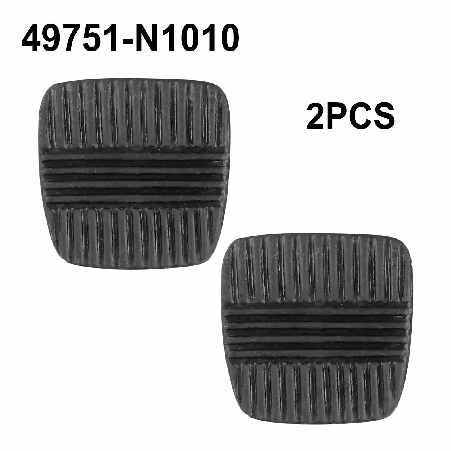 Juego de 2 fundas de goma para pedales de freno y embrague de coche para Nissan Patrol MQ
