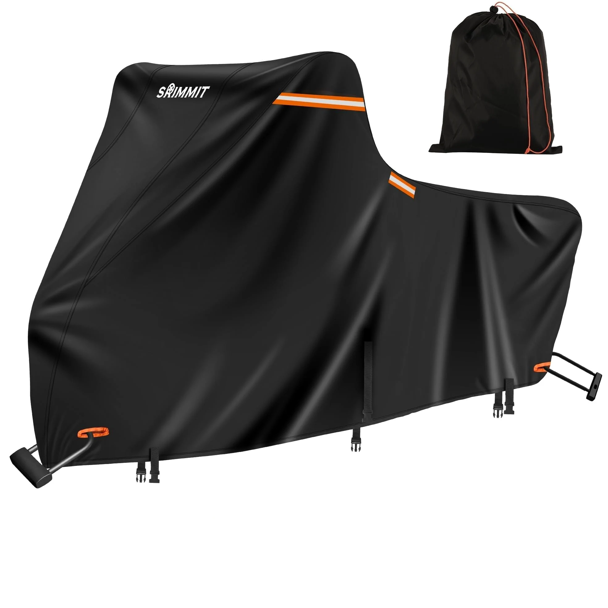 Funda para Motocicleta 420D Resistente para Modelos Touring, Impermeable, para Exteriores, Lluvia, Rayos UV, Polvo (2XL)