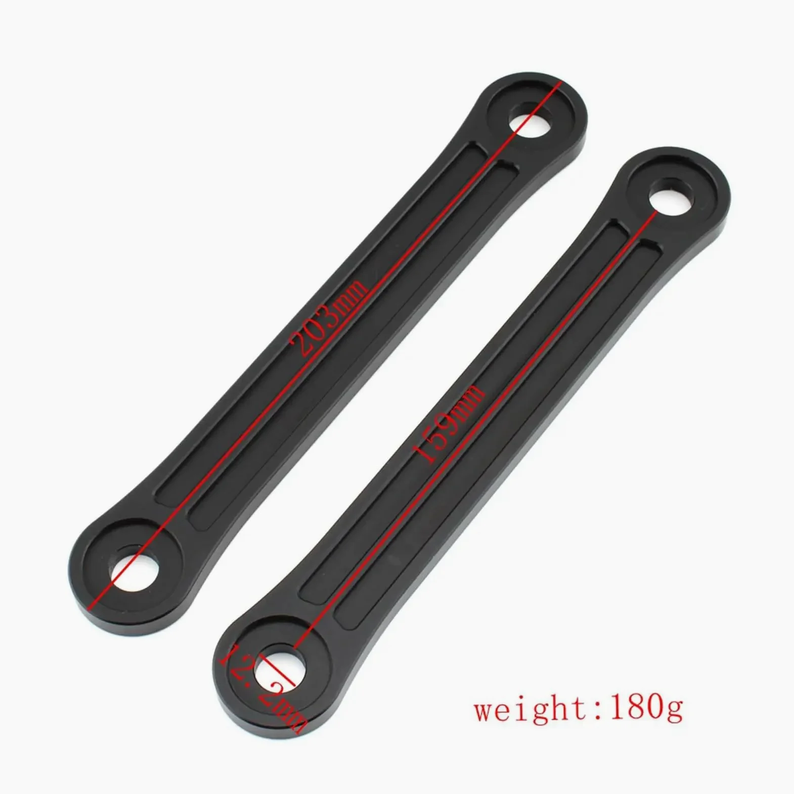 Kit De Descenso Kit de Enlaces de Descenso para Motocicleta de 2 Piezas | Piezas de repuesto de suspensión Kits de enlace de alta caída negros