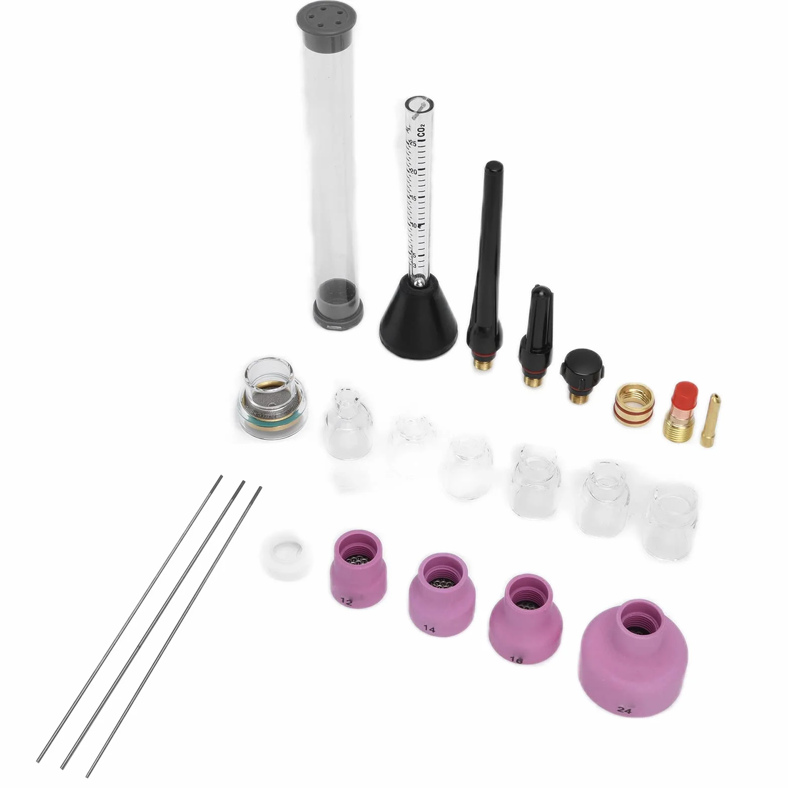 Material de cerámica de boquilla de soldadura de de con alma temperatura y funciones completas para pistola de soldadura WP-17/18/26