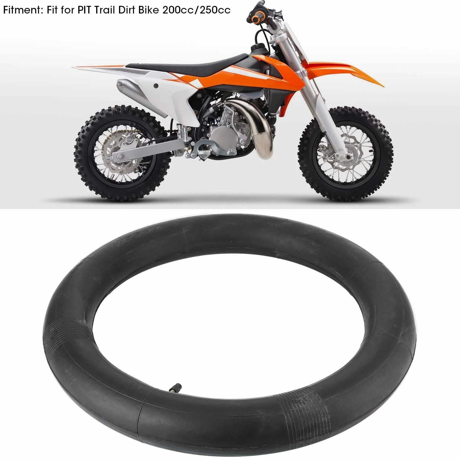 Neumático Trasero 90/100-14 PIT PRO Drit Bike Caucho Negro