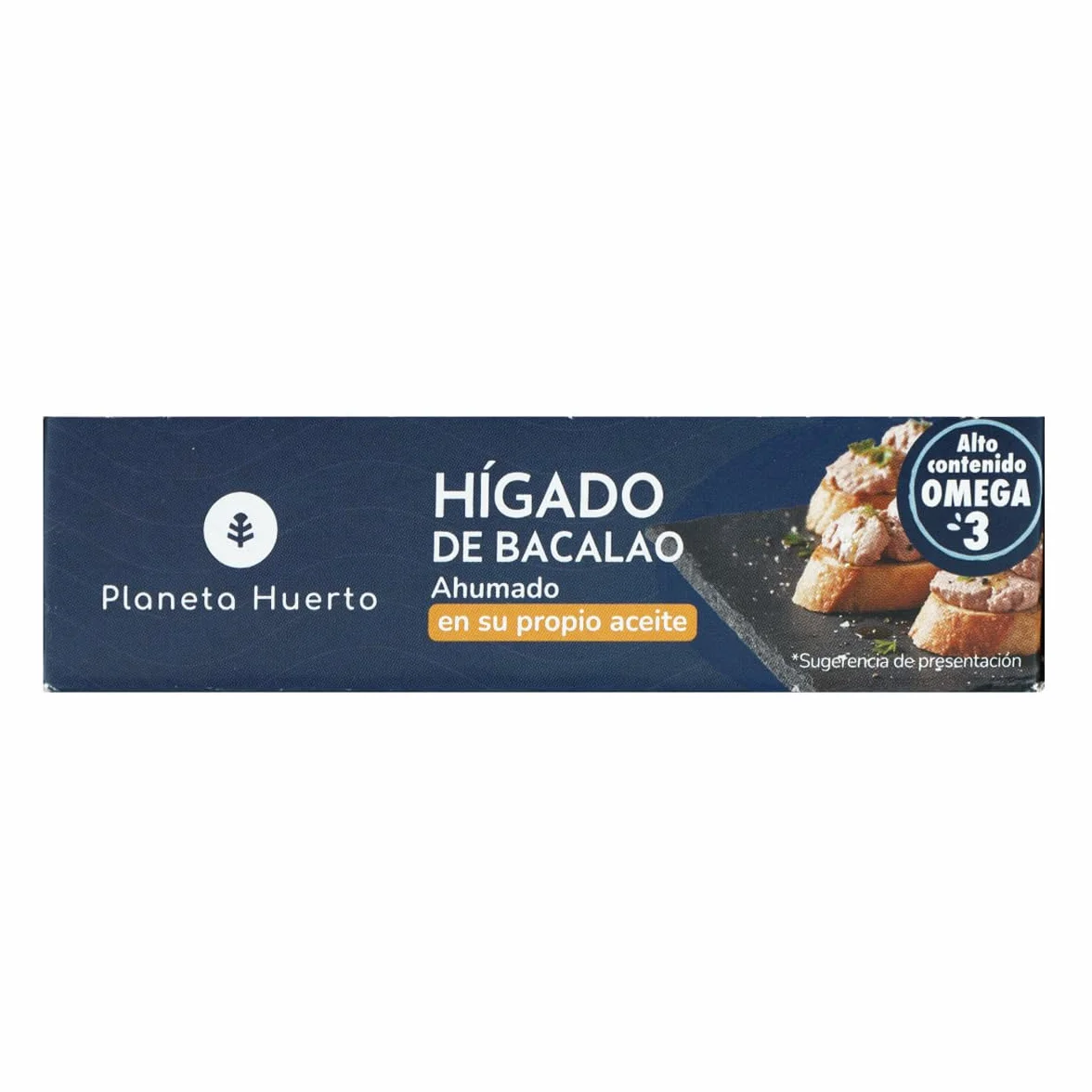 Planeta Huerto Hígado de bacalao en su propio aceite 120 g Pack 12