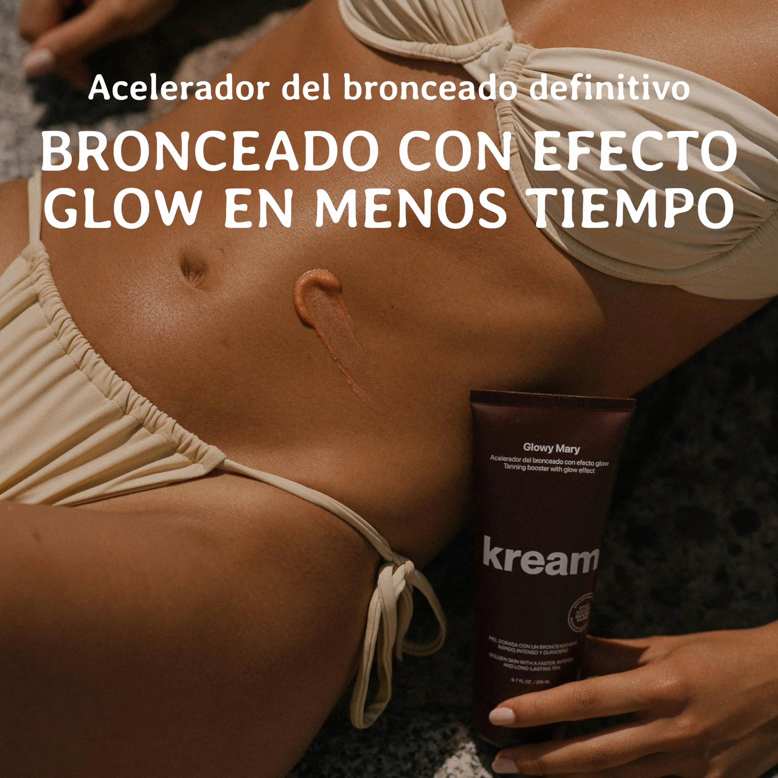 KREAM Glowy Mary Crema Aceleradora del Bronceado 200 ml