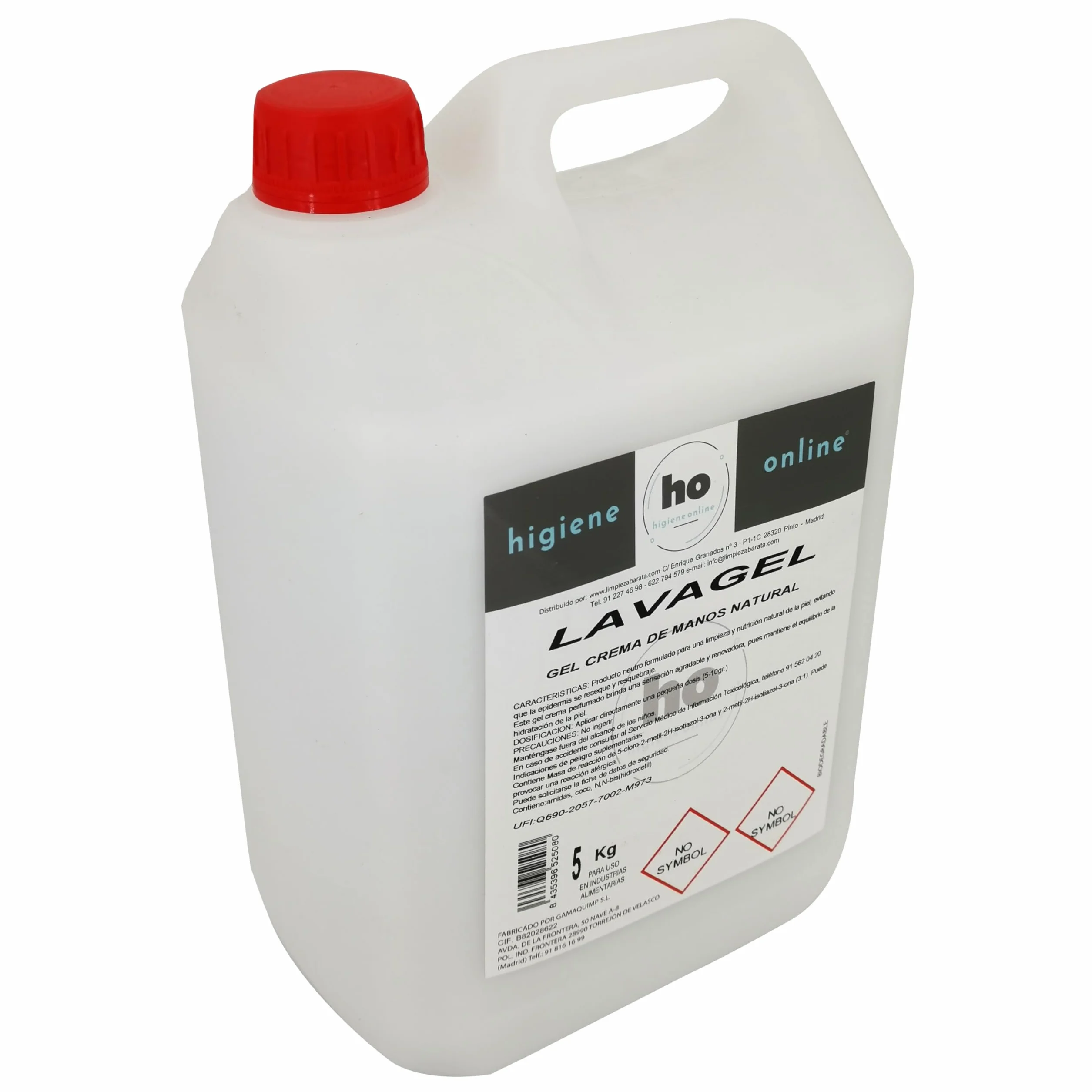 Jabón de Manos 5 Litros Gel Crema Nacarado Uso Profesional