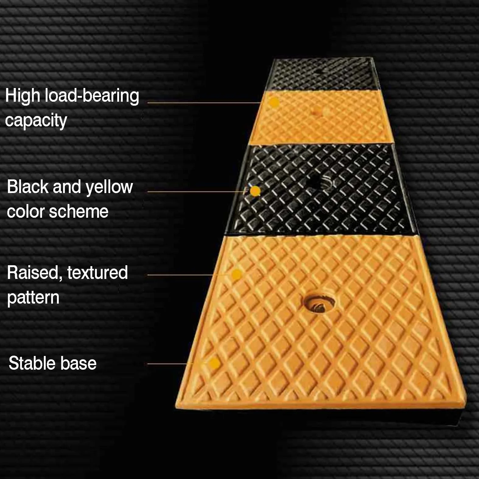Rampas de umbral for Puertas, rampa portátil, Alfombrilla for escalón | 100x15x4cm