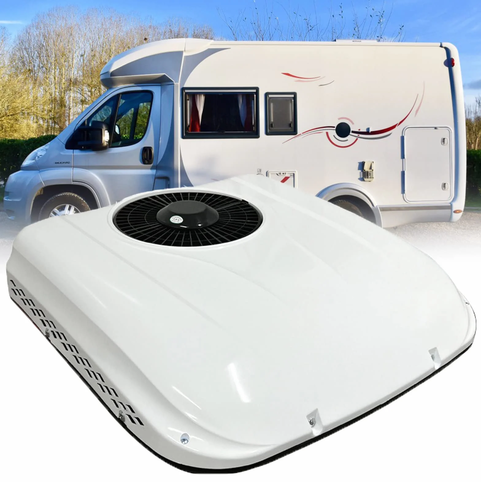 Aire acondicionado de techo 12V para coche caravana camión tractor DC