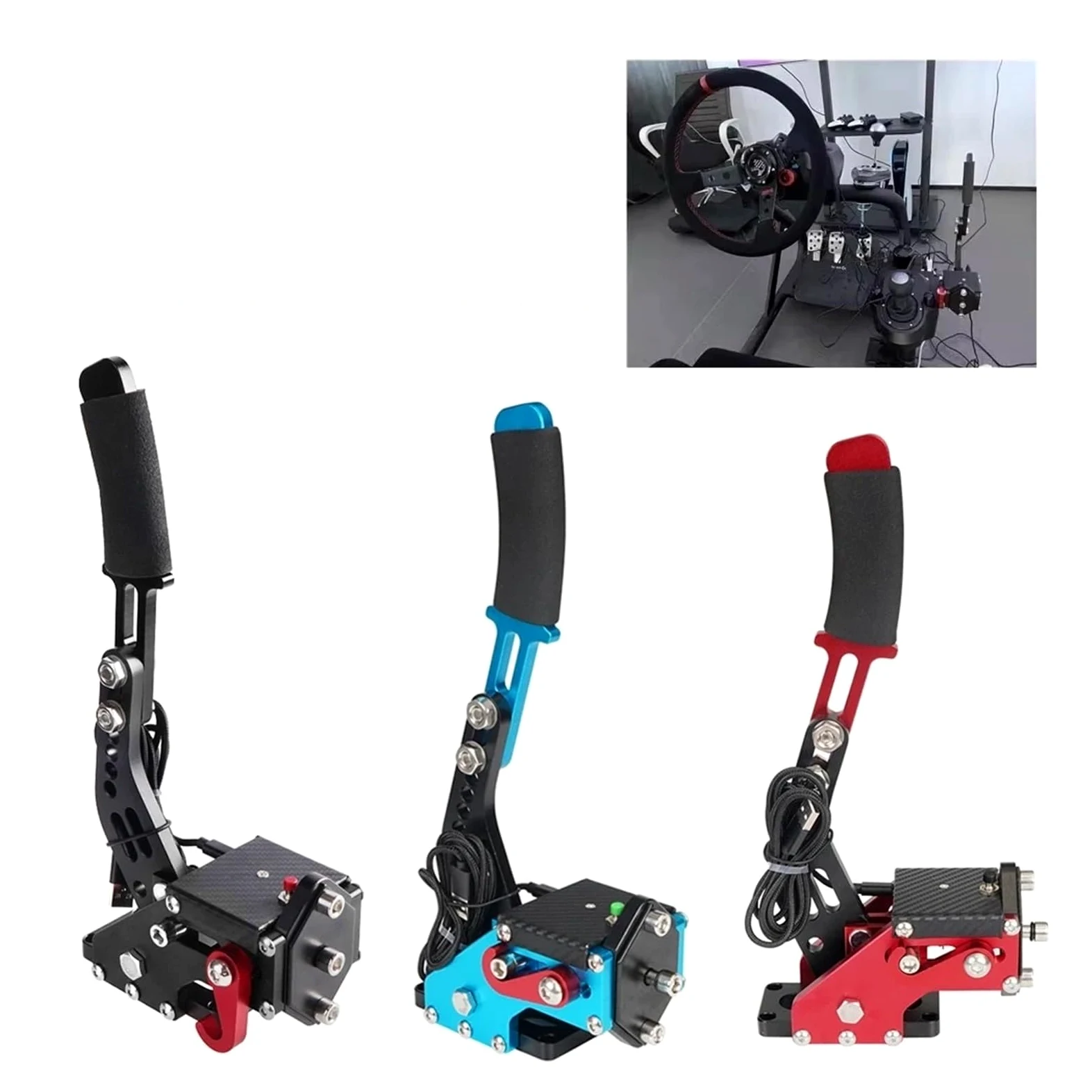 Actuador Freno Estacionamiento Freno Mano PS4/PS5 Solo Compatible Con Logitech G29 T300, XBOX1 XSS XSX Compatible Con G920, PC Universal SIM Racing Dirt Rally Horizon Games(A)