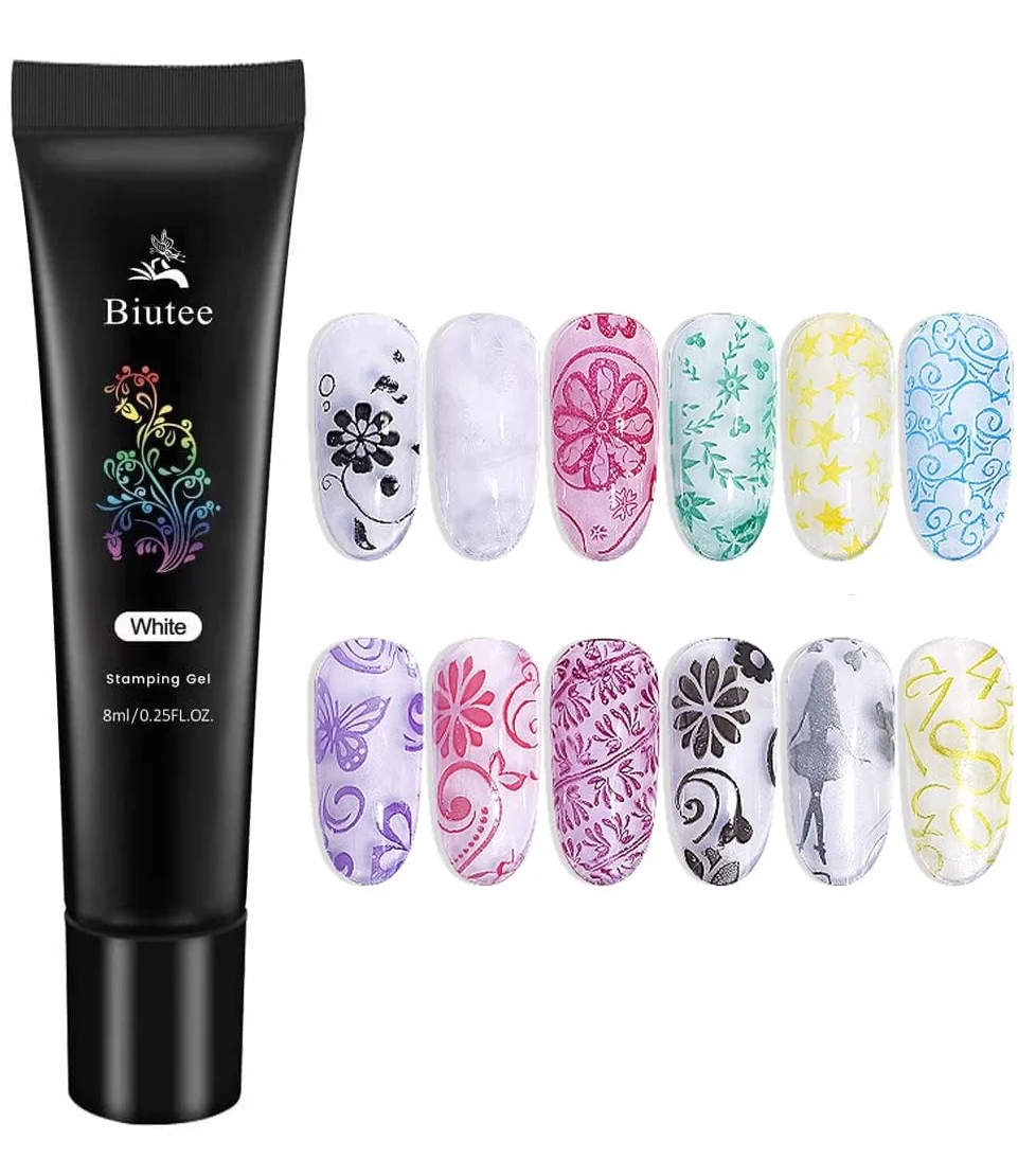 Nail Stamping Set 8 Colores 8ml Placas Estampacion Uñas Stamping Gel Polish DIY