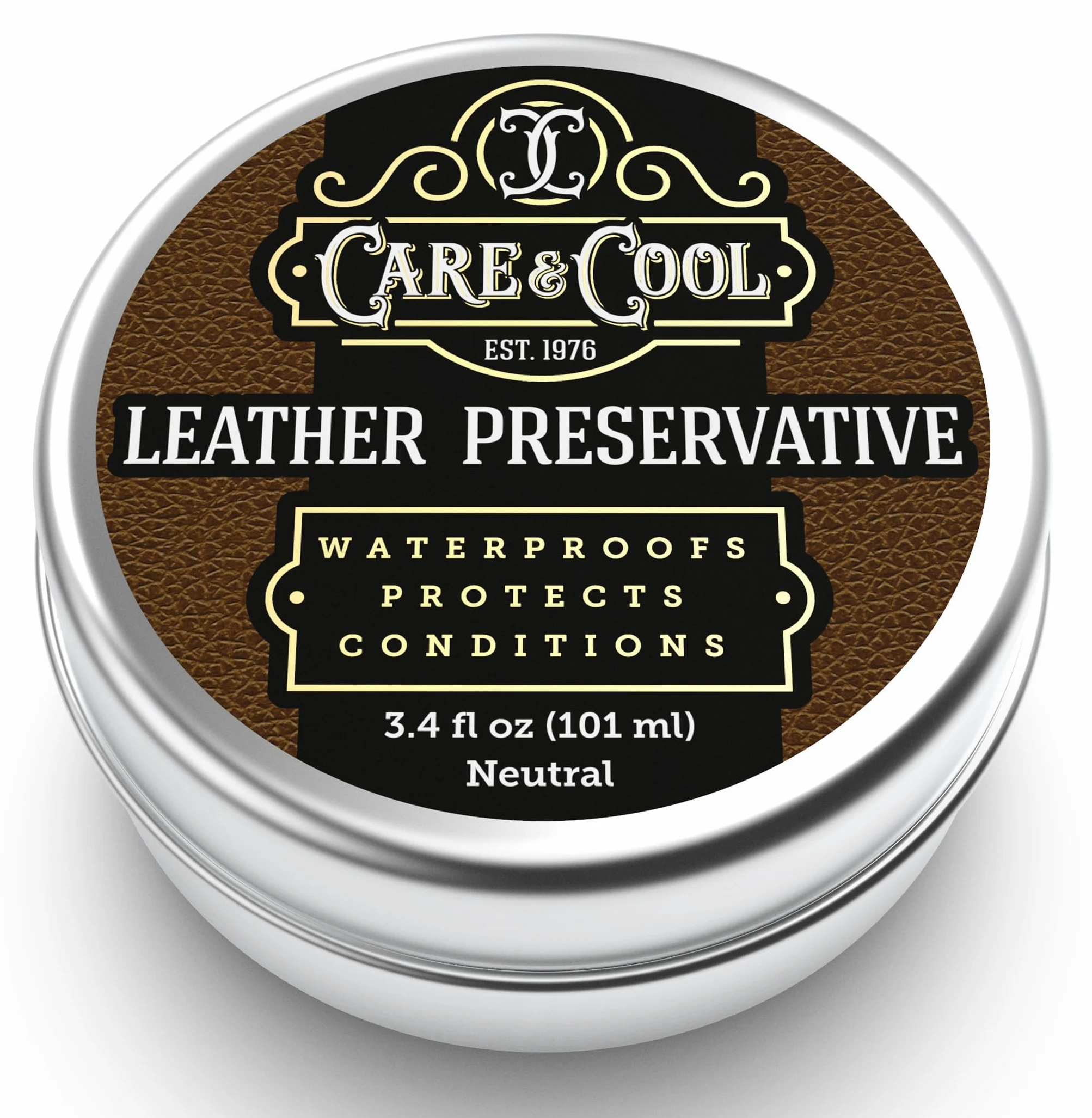 Care & Cool Conservante de Cuero. El Mejor restaurador Universal de Cuero para Zapatos, Asientos de Coche, tapicería y Mucho más. Acondiciona y conserva Tus Productos de Cuero Favoritos de Forma
