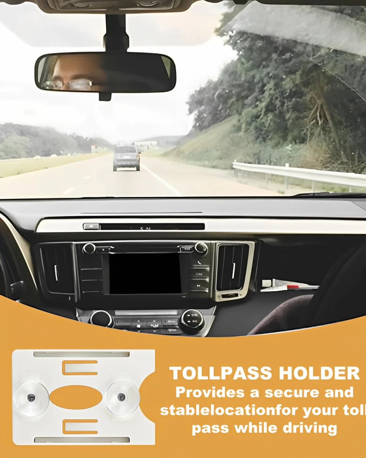1 pieza Soporte de Tarjeta con Ventosa Gestión Vehículo Organizador de Permisos de Estacionamiento Titular de Tarjeta Rfid Pack,soporte de tarjetas para coche con ventosa (blanco)