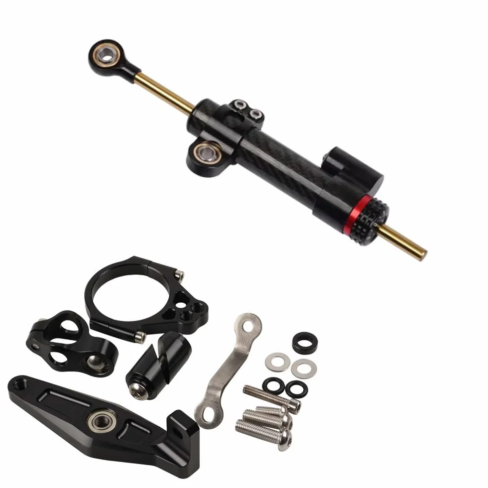 Estabilizador de dirección Compatible con YAMAHA MT09 XSR900 MT-09 MT 09 XSR 900 700 2021-2023 2024 2025 Soporte de montaje del amortiguador dirección la motocicleta estabilizador Tambaleo