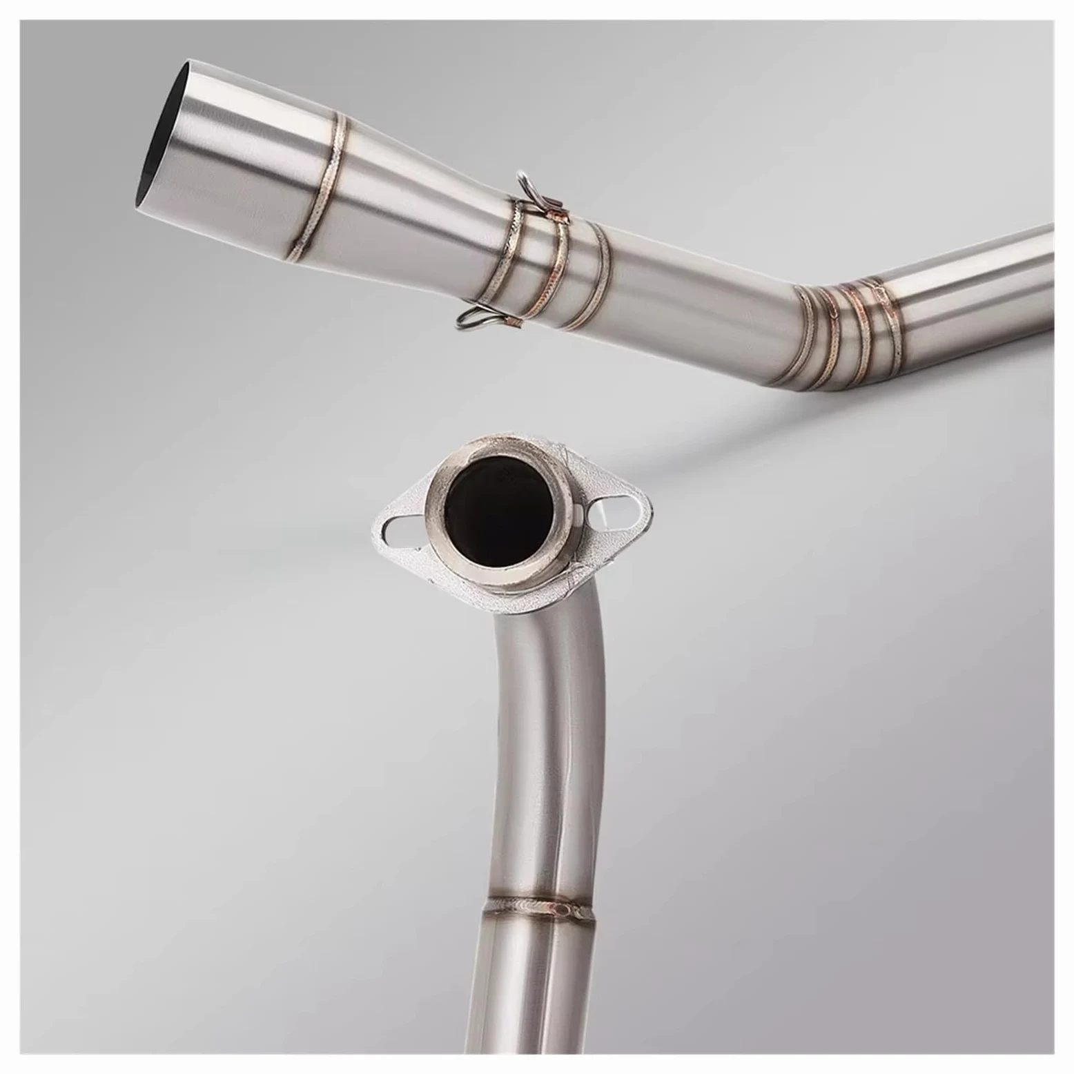 Silenciador de escape de acero inoxidable Para YZF-R15 Para R125 Para MT125 2008-2018
