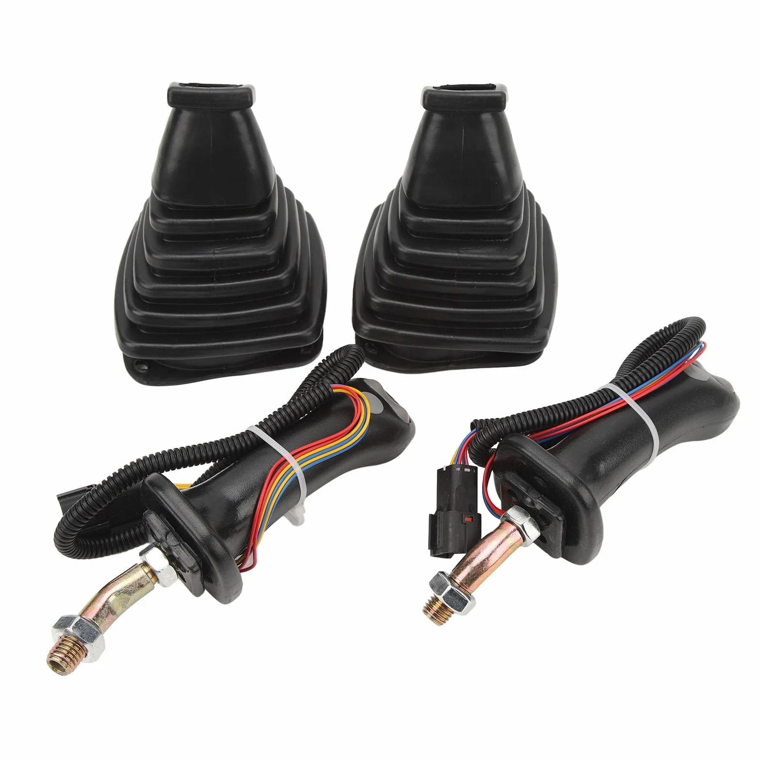 2 Uds Manijas de Joystick de Excavadora Palanca de de 3 Botones Mini Kit de Excavadora para Doosan DH DX150 215 225 300 370-9C,Bicicletas y repuestos